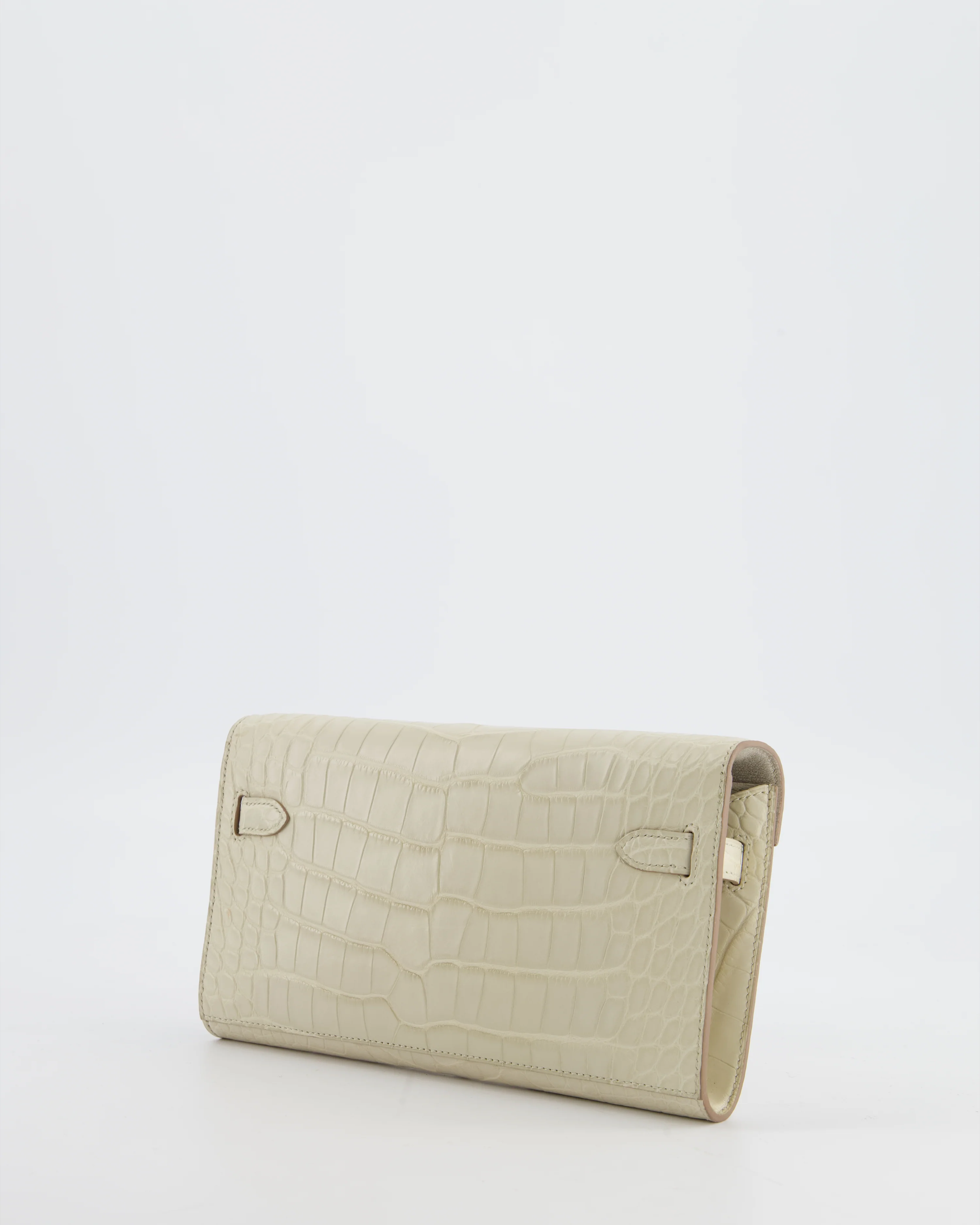 Hermès Kelly To Go Bag in Beton Alligator Mississippiensis Leather with Palladium Hardware - Image 15