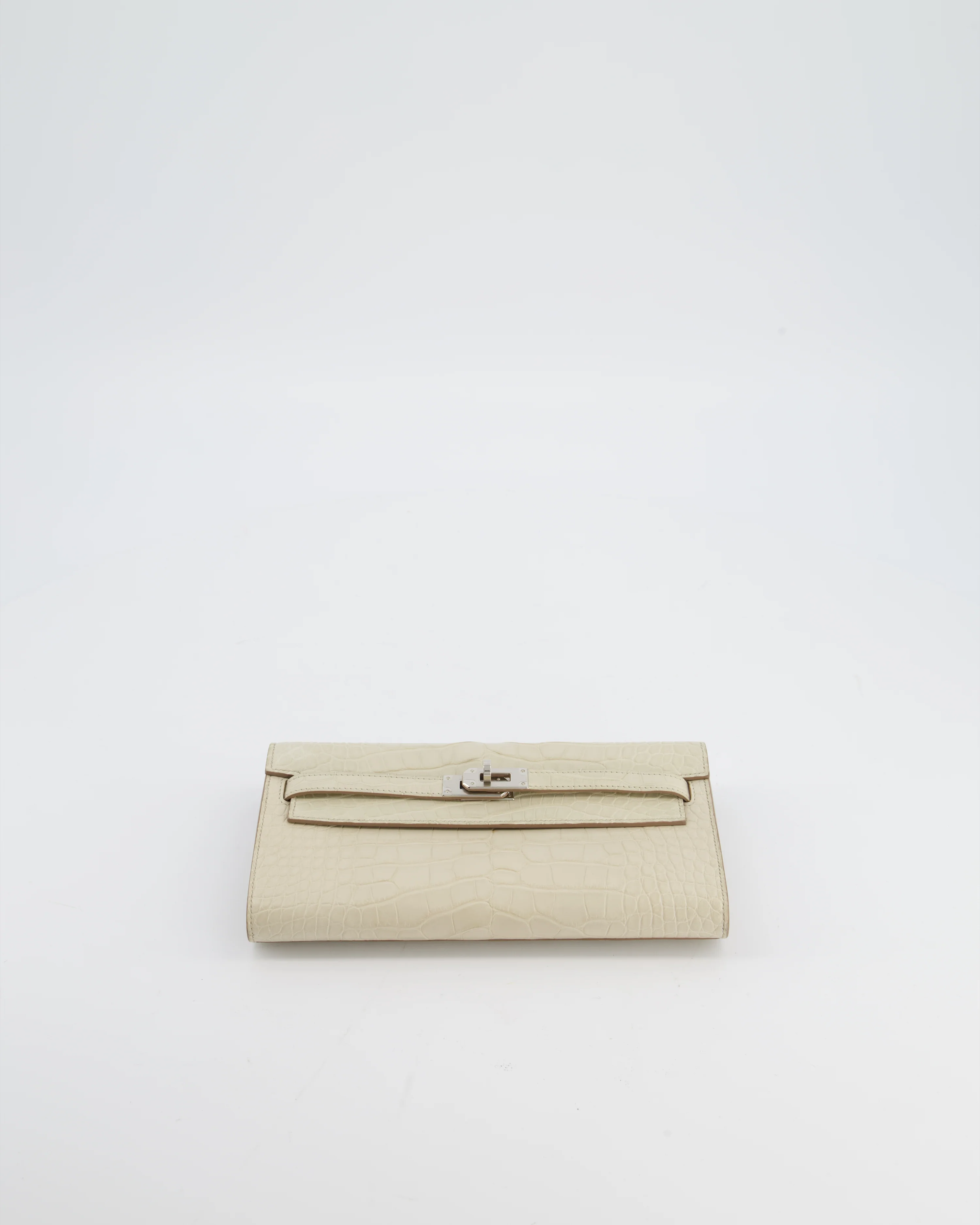 Hermès Kelly To Go Bag in Beton Alligator Mississippiensis Leather with Palladium Hardware - Image 18