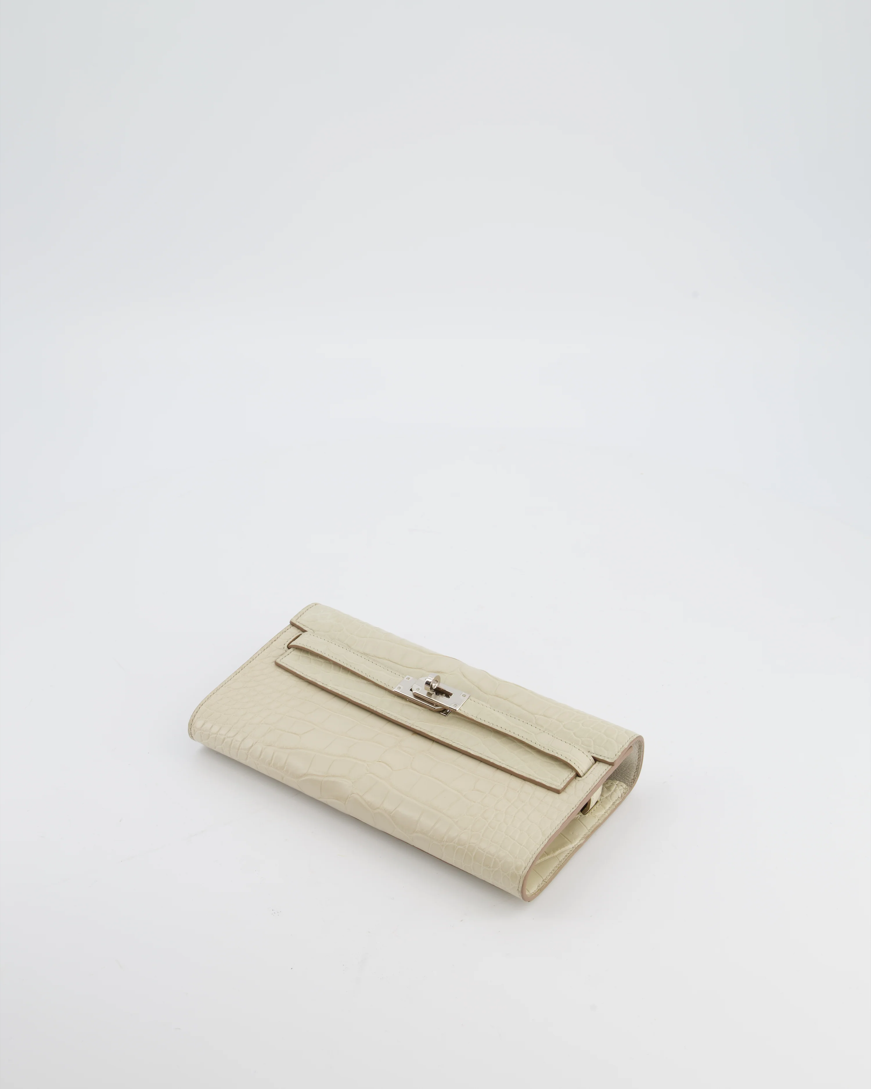 Hermès Kelly To Go Bag in Beton Alligator Mississippiensis Leather with Palladium Hardware - Image 19