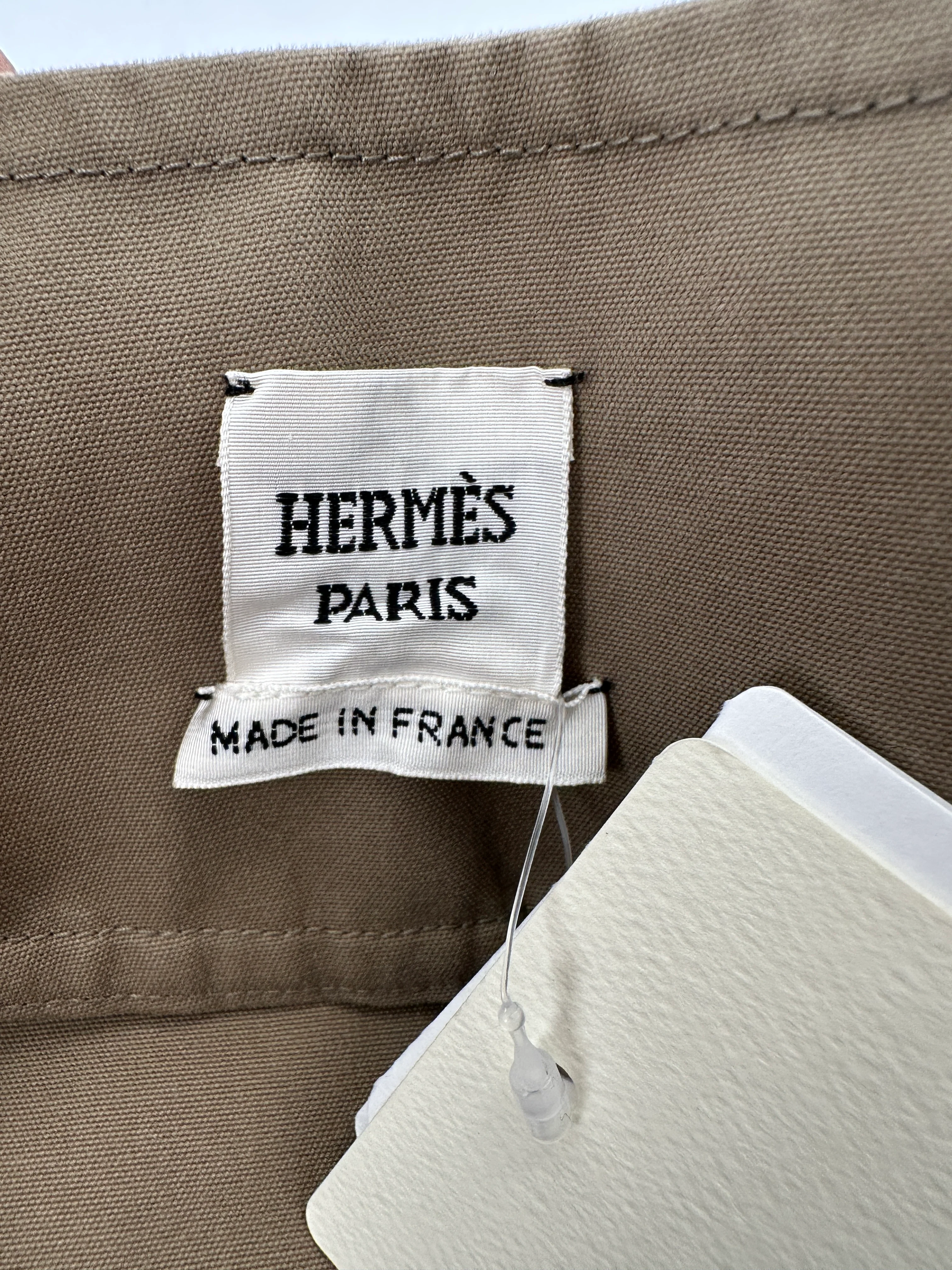 Hermès Khaki Straight Leg Riding Trousers Size FR 38 (UK 10) - Image 9