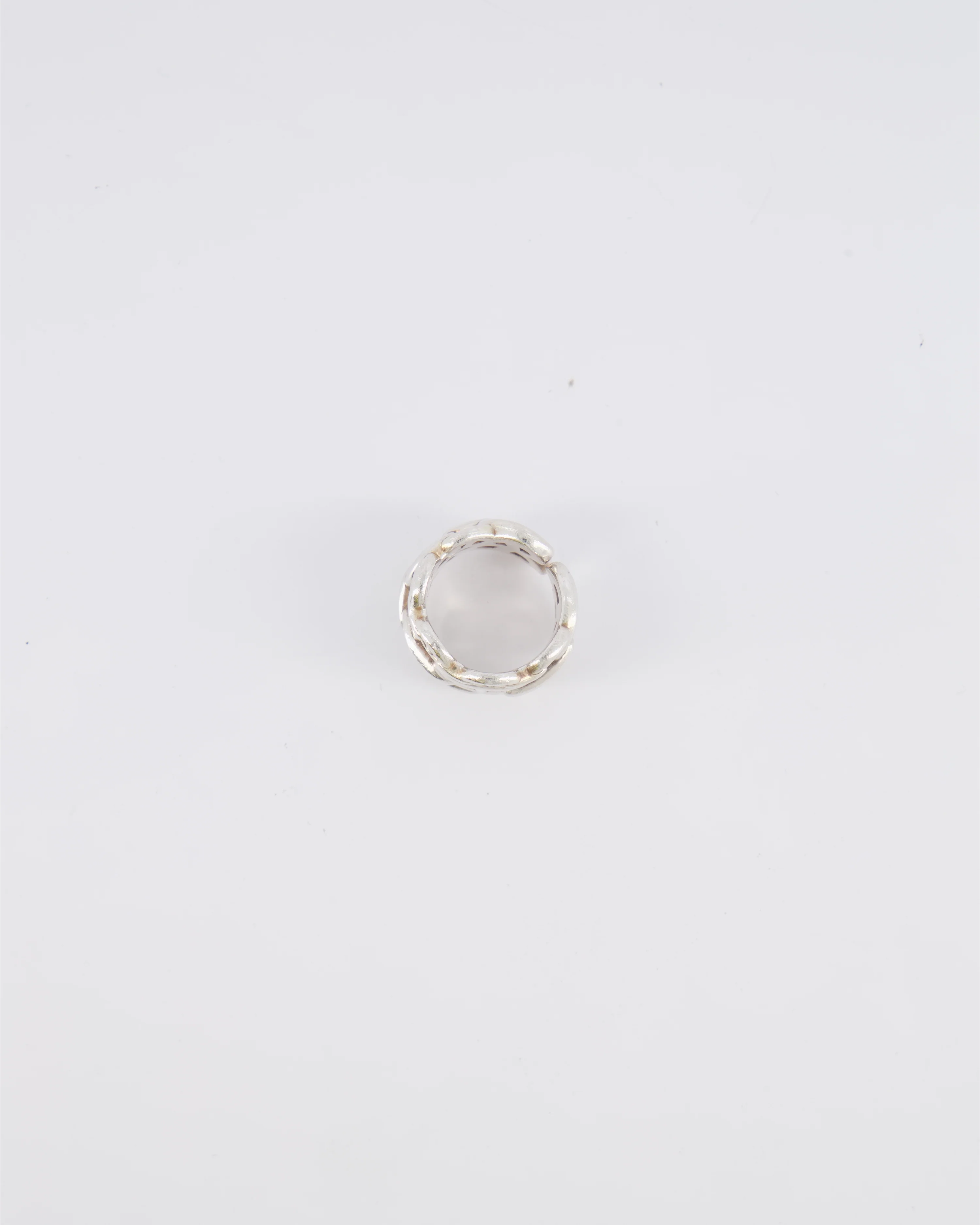 Hermès Large Chaine D'Ancre Enchainee Ring in Sterling Silver Size 50 RRP £890 - Image 8