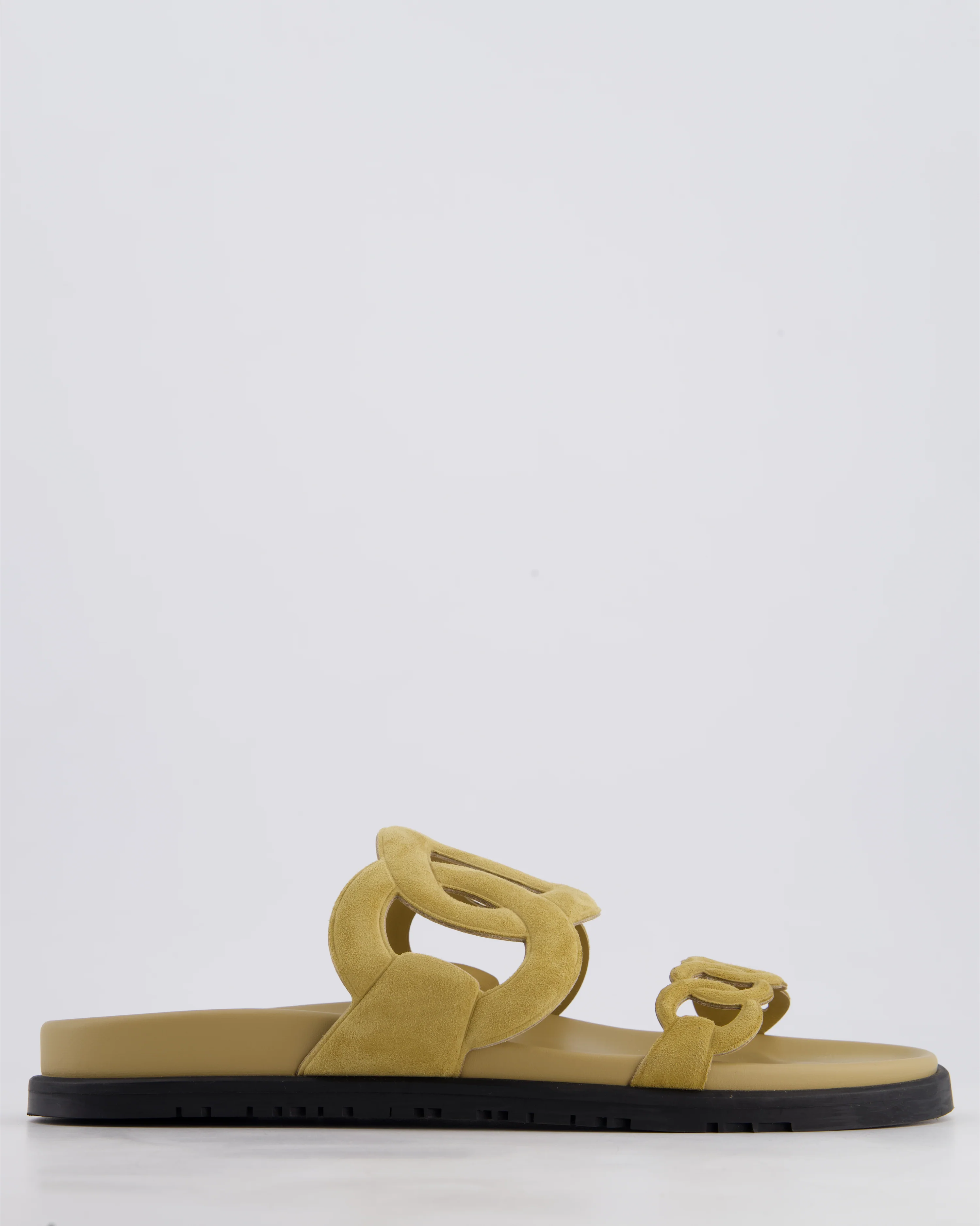 Hermès Extra Sandals in Beige Sable Suede Size EU 41.5