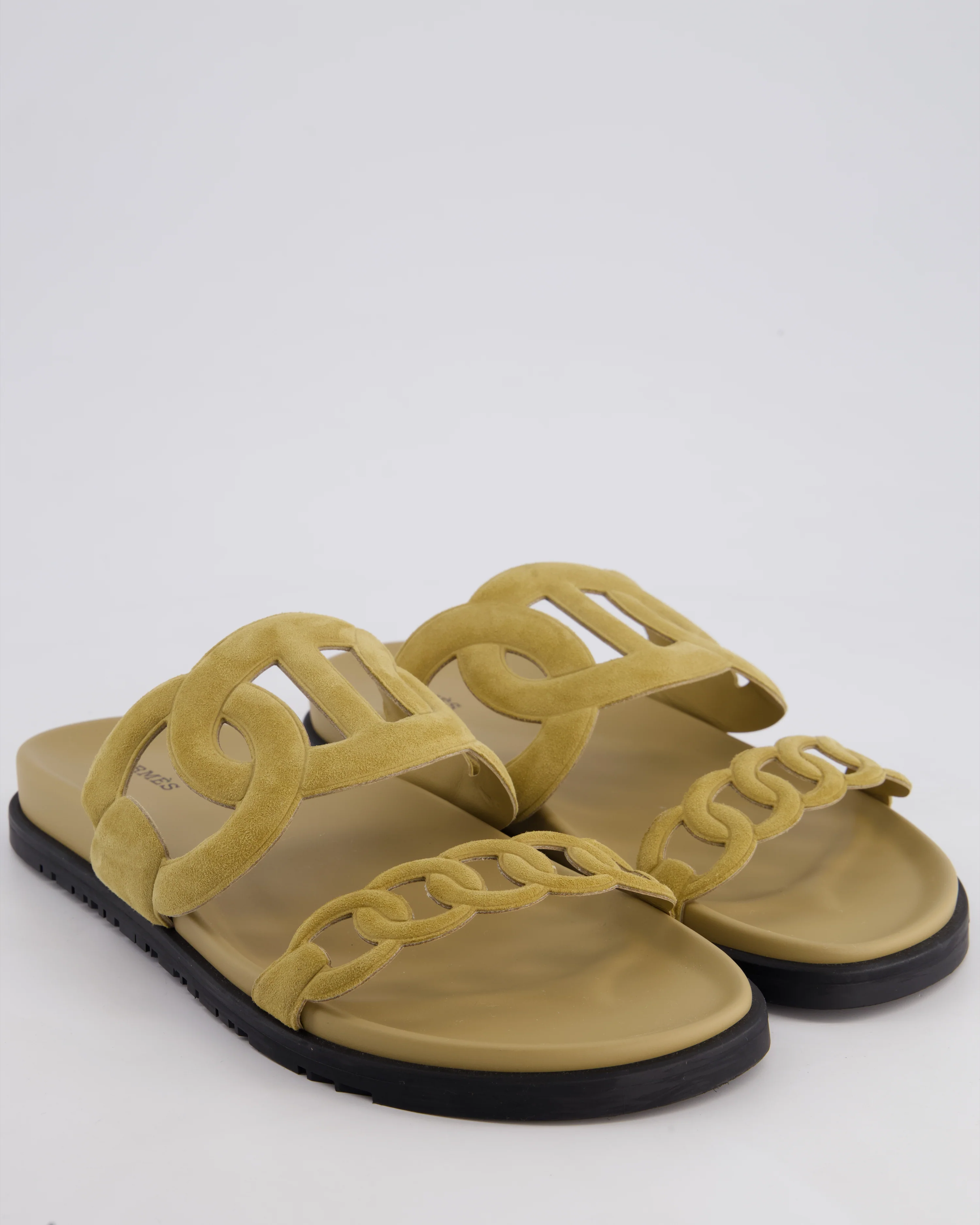 Hermès Extra Sandals in Beige Sable Suede Size EU 41.5 - Image 2