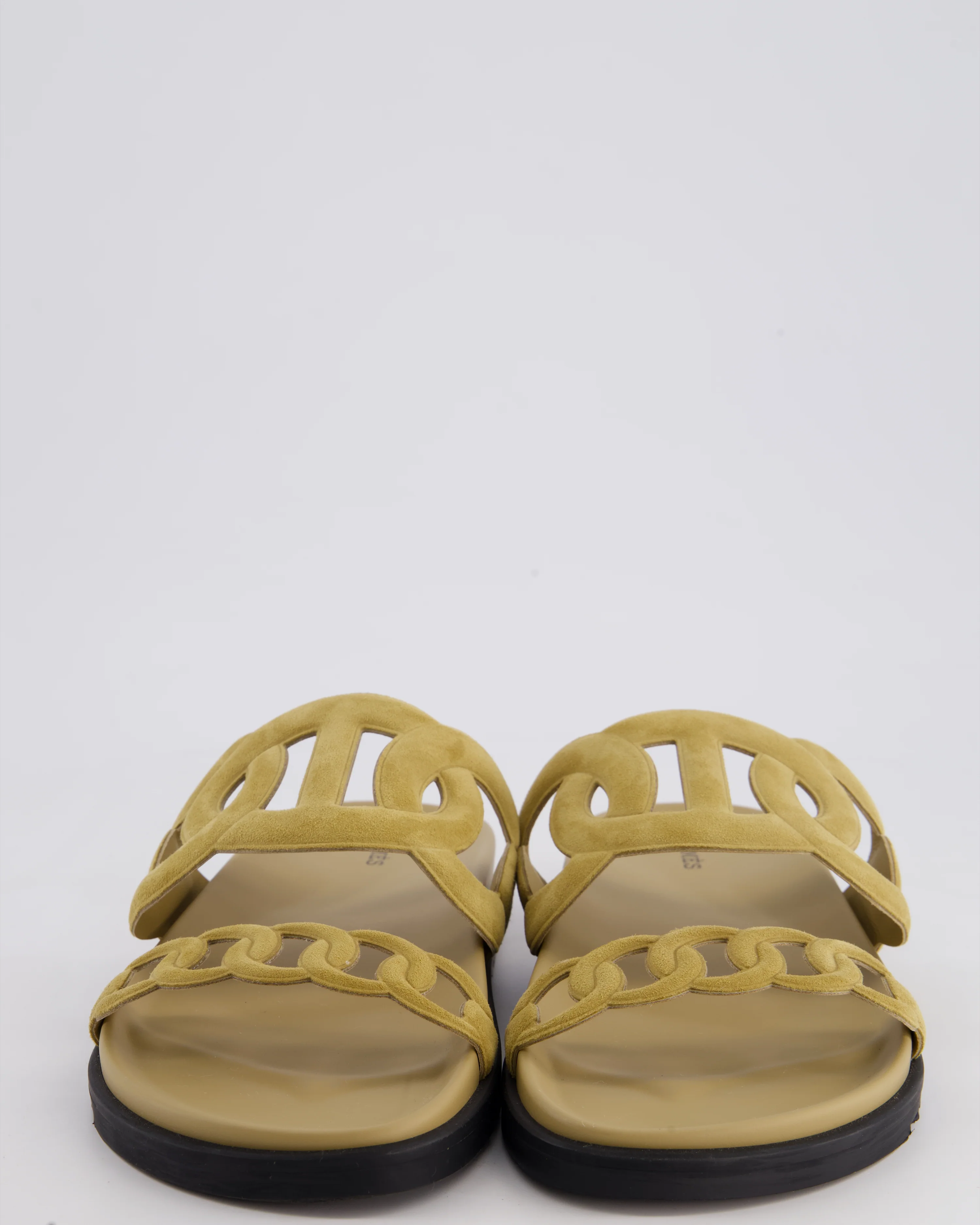 Hermès Extra Sandals in Beige Sable Suede Size EU 41.5 - Image 3
