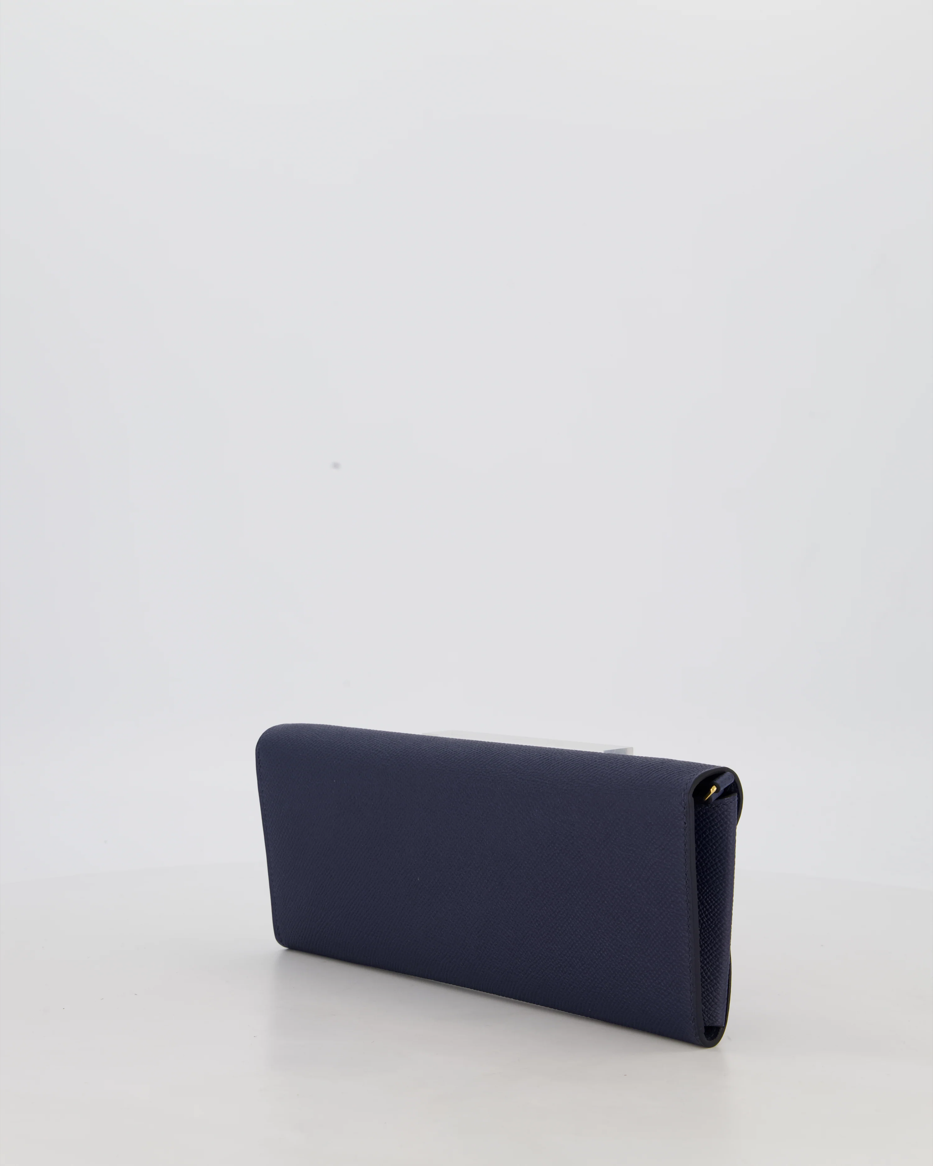 Hermès Maillon To Go Bag in Bleu Saphir Epsom Leather with Gold Hardware and Bleu Saphir Enamel - Image 5