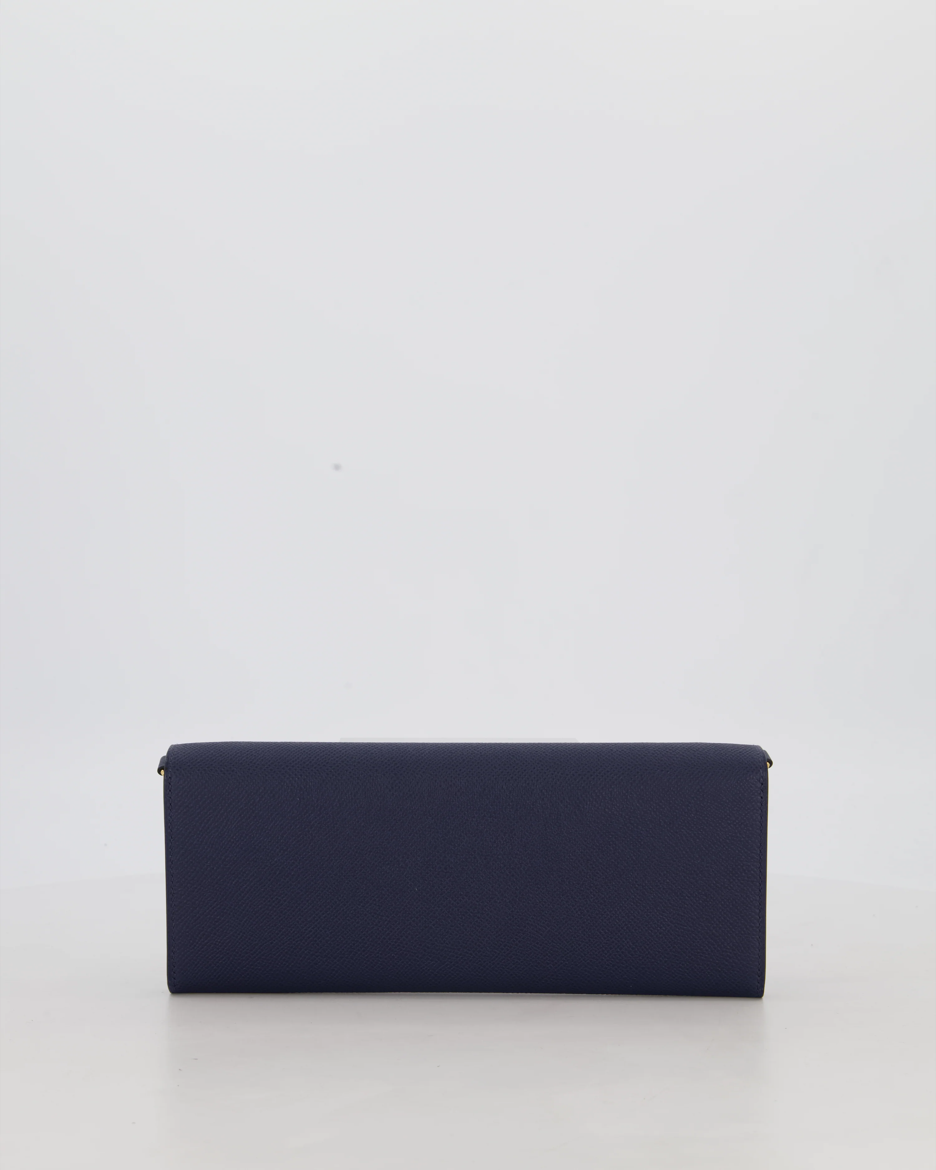Hermès Maillon To Go Bag in Bleu Saphir Epsom Leather with Gold Hardware and Bleu Saphir Enamel - Image 6