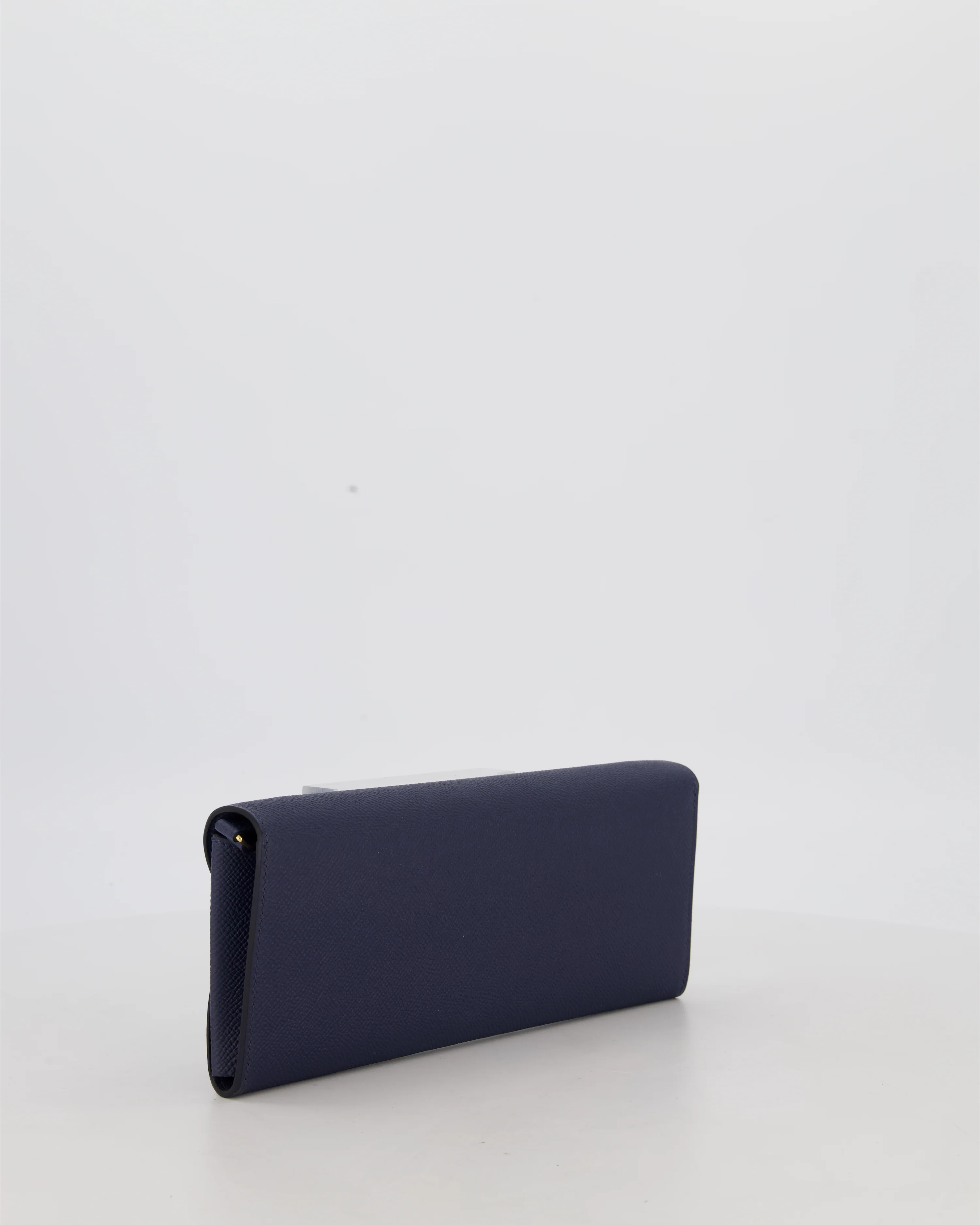 Hermès Maillon To Go Bag in Bleu Saphir Epsom Leather with Gold Hardware and Bleu Saphir Enamel - Image 7