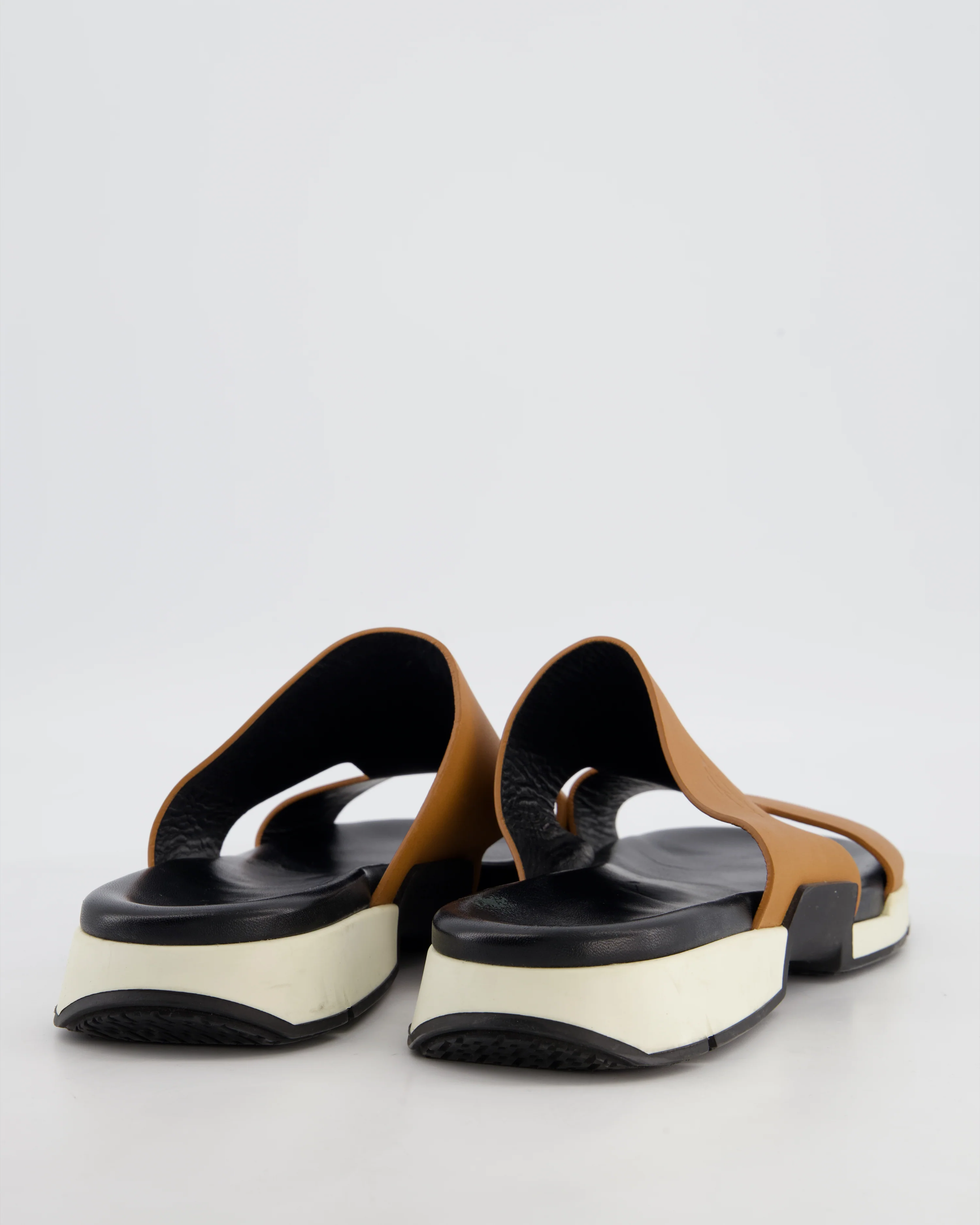 Hermès Menswear Camel Varadero Sandals Size EU 45 - Image 4