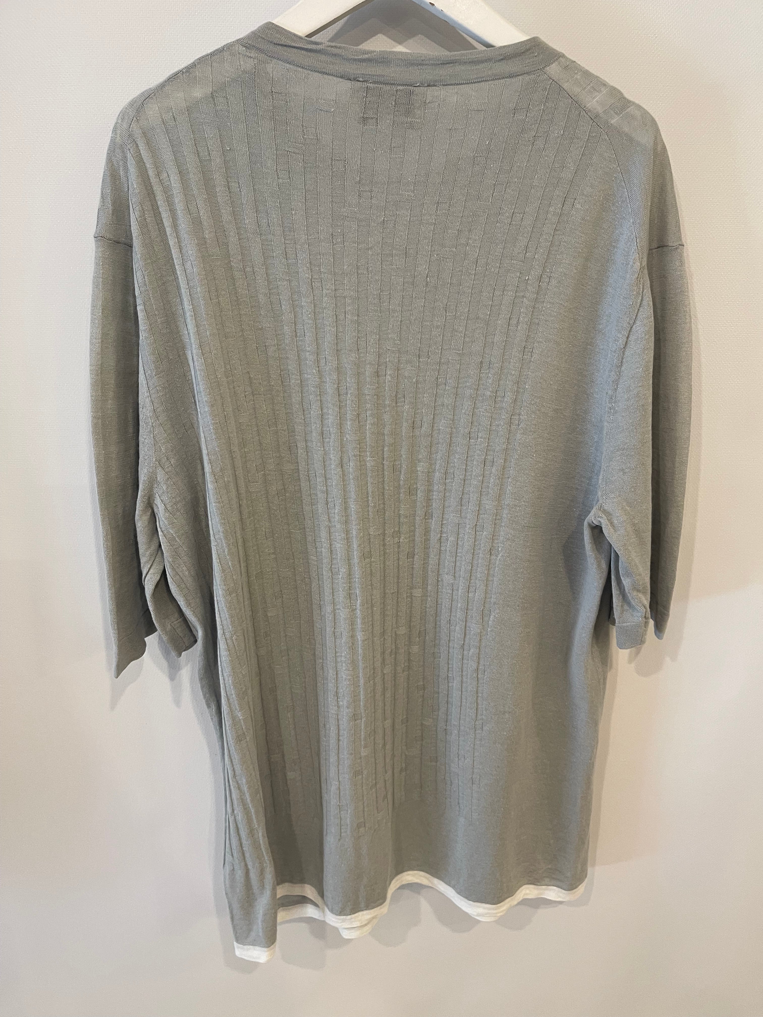 Hermès Menswear Grey T-Shirt with H Striped Details Size S (UK 36) - Image 5