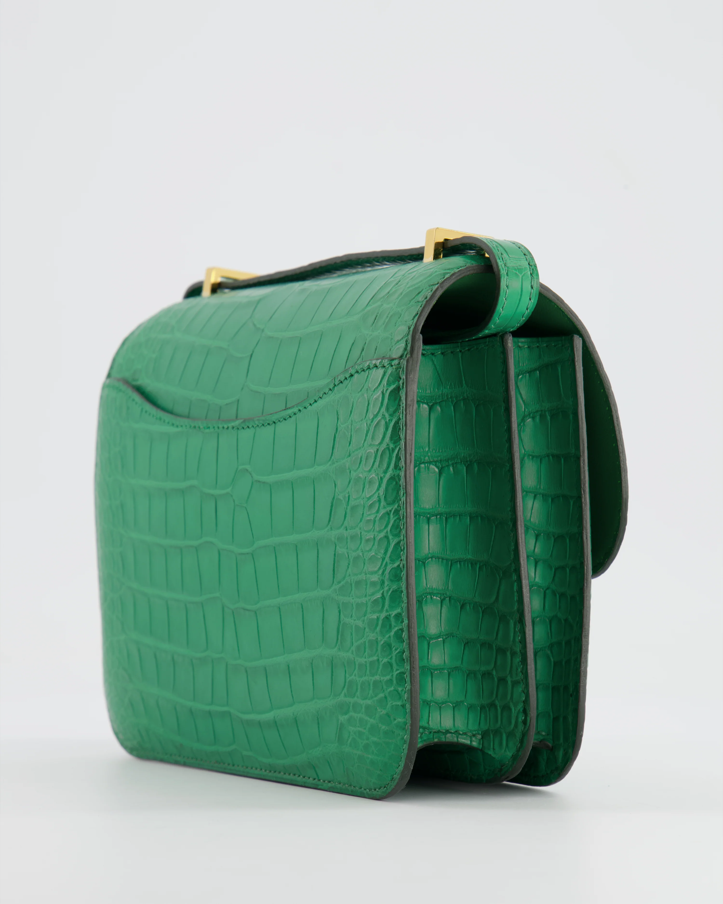 *STORE FRESH* Hermès Constance III 18 Bag in Cactus Alligator Mississippiensis Leather with Gold Hardware - Image 12