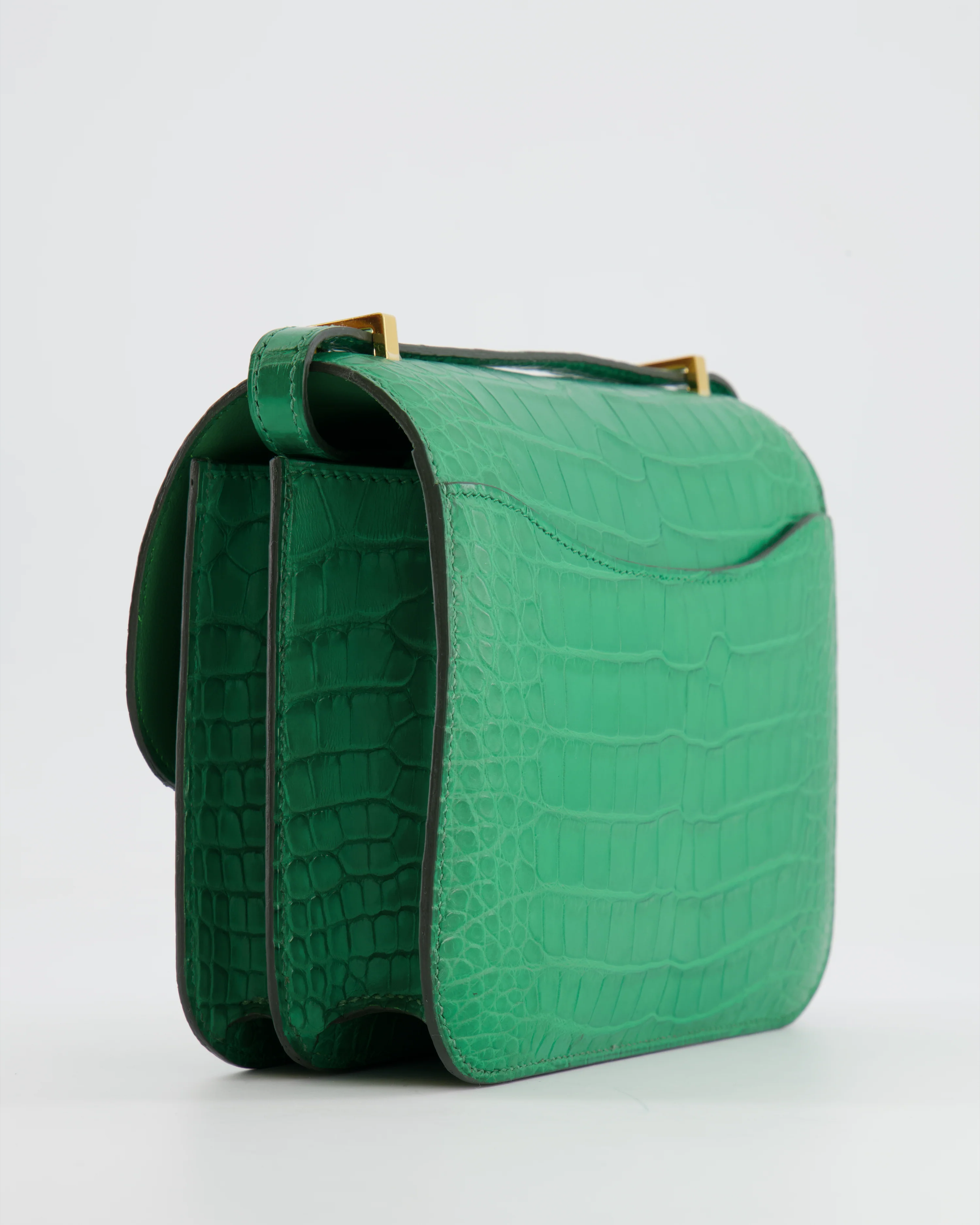 *STORE FRESH* Hermès Constance III 18 Bag in Cactus Alligator Mississippiensis Leather with Gold Hardware - Image 13