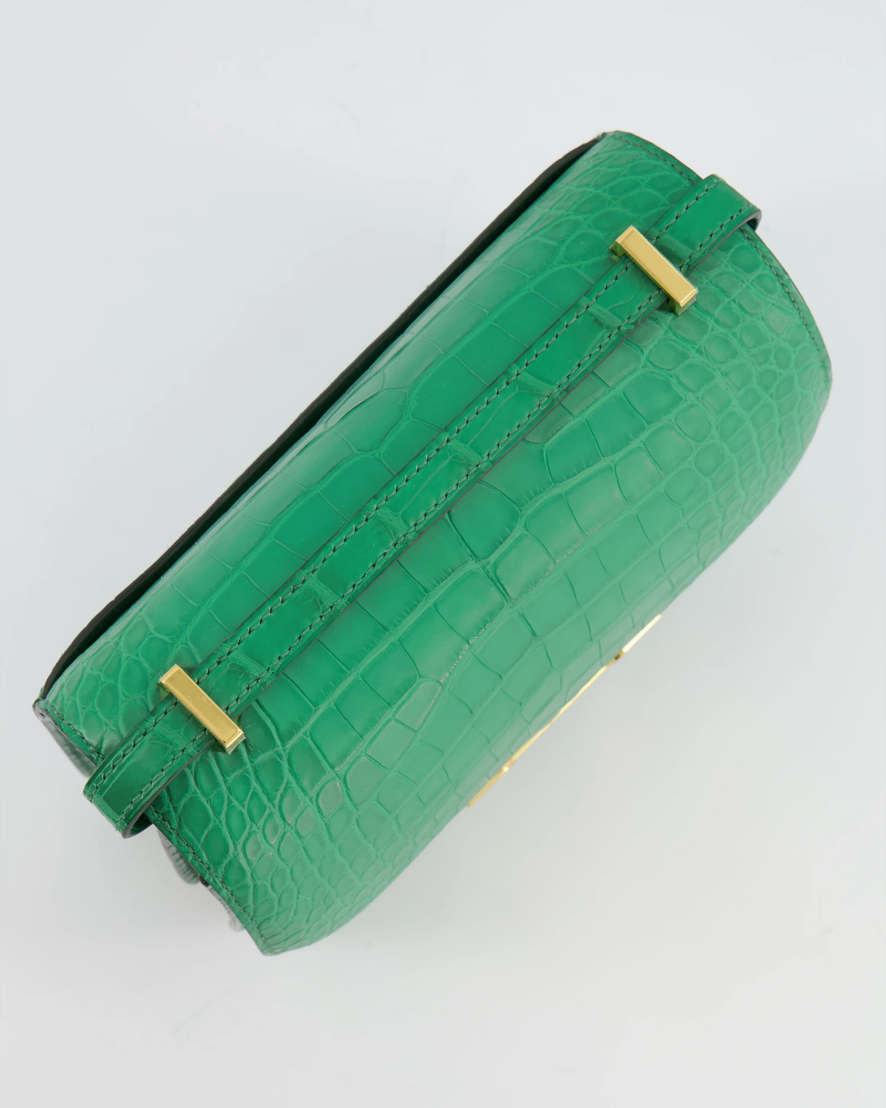 *STORE FRESH* Hermès Constance III 18 Bag in Cactus Alligator Mississippiensis Leather with Gold Hardware - Image 15