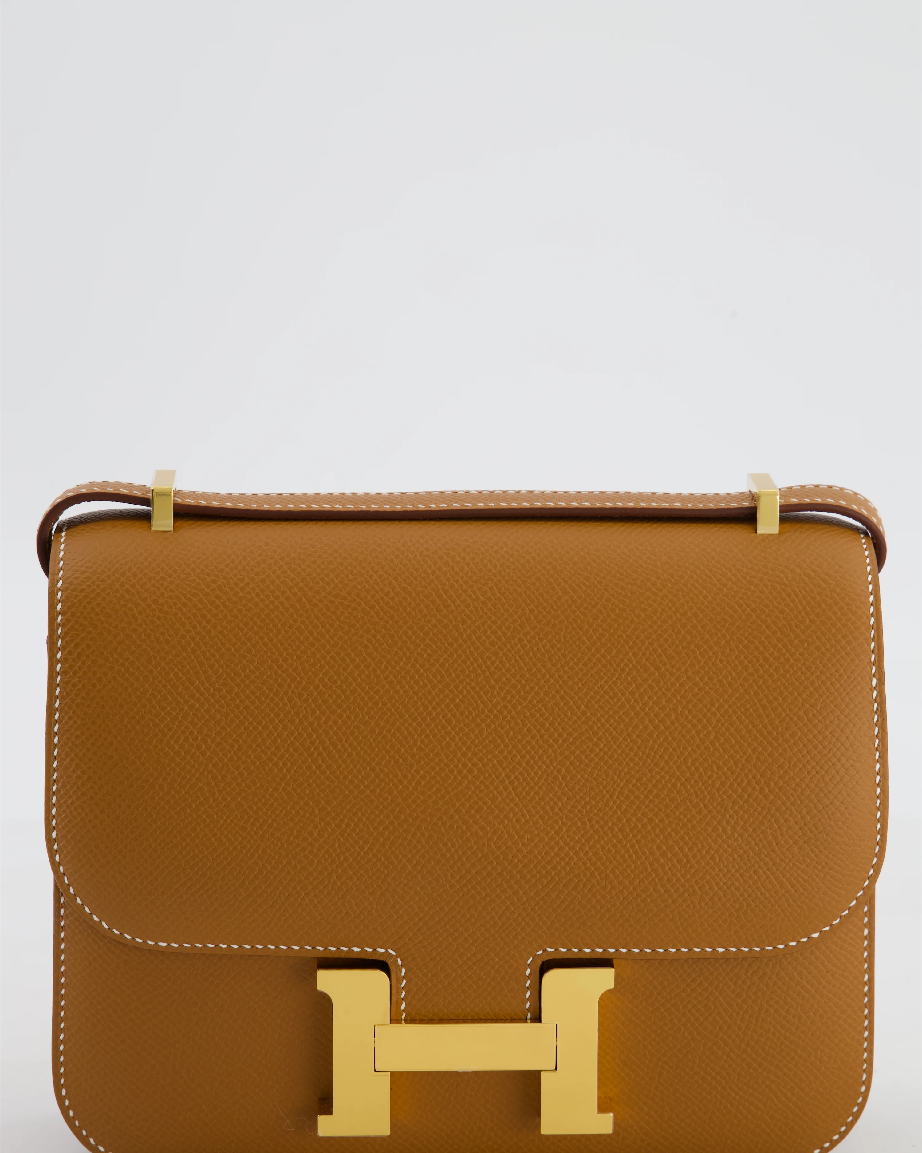 Hermès Mini Constance III Miroir 18 Bag in Gold Epsom Leather with Gold Hardware - Image 11