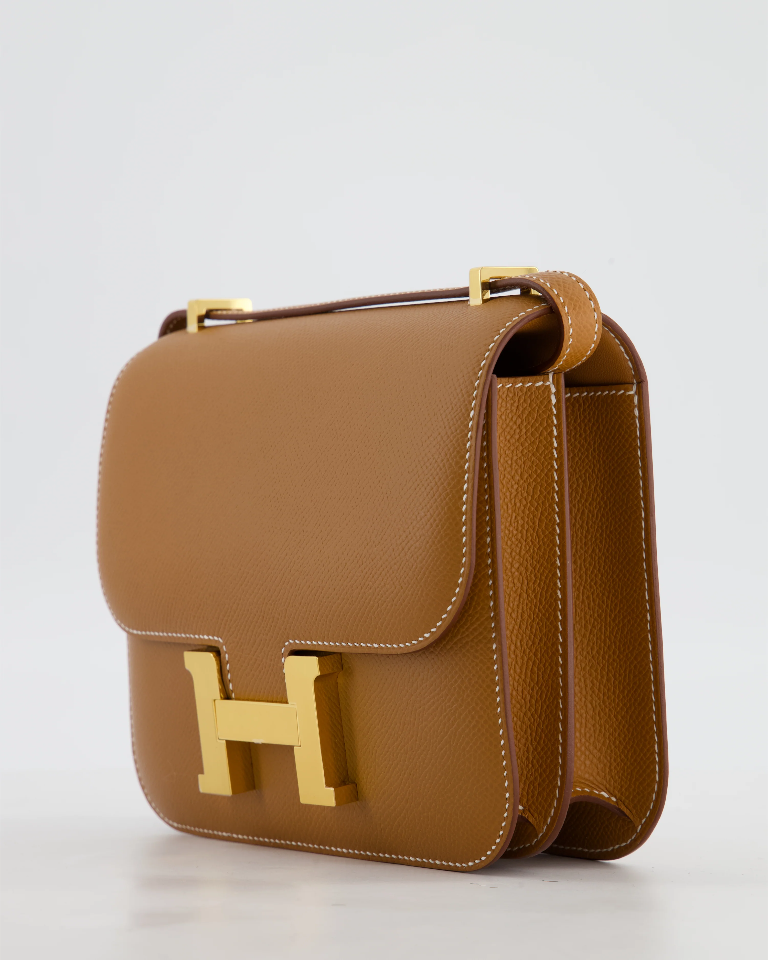 Hermès Mini Constance III Miroir 18 Bag in Gold Epsom Leather with Gold Hardware - Image 13