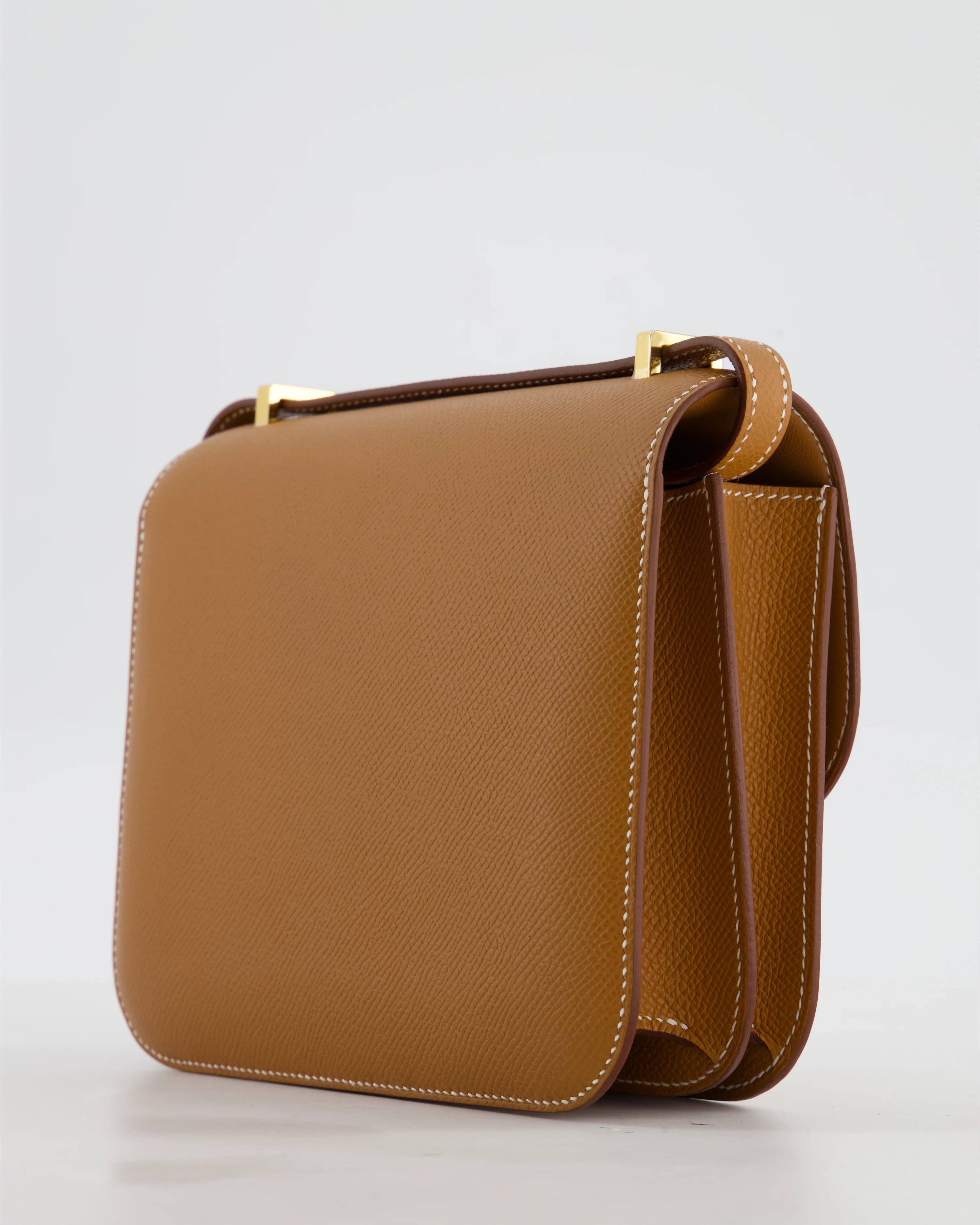 Hermès Mini Constance III Miroir 18 Bag in Gold Epsom Leather with Gold Hardware - Image 14