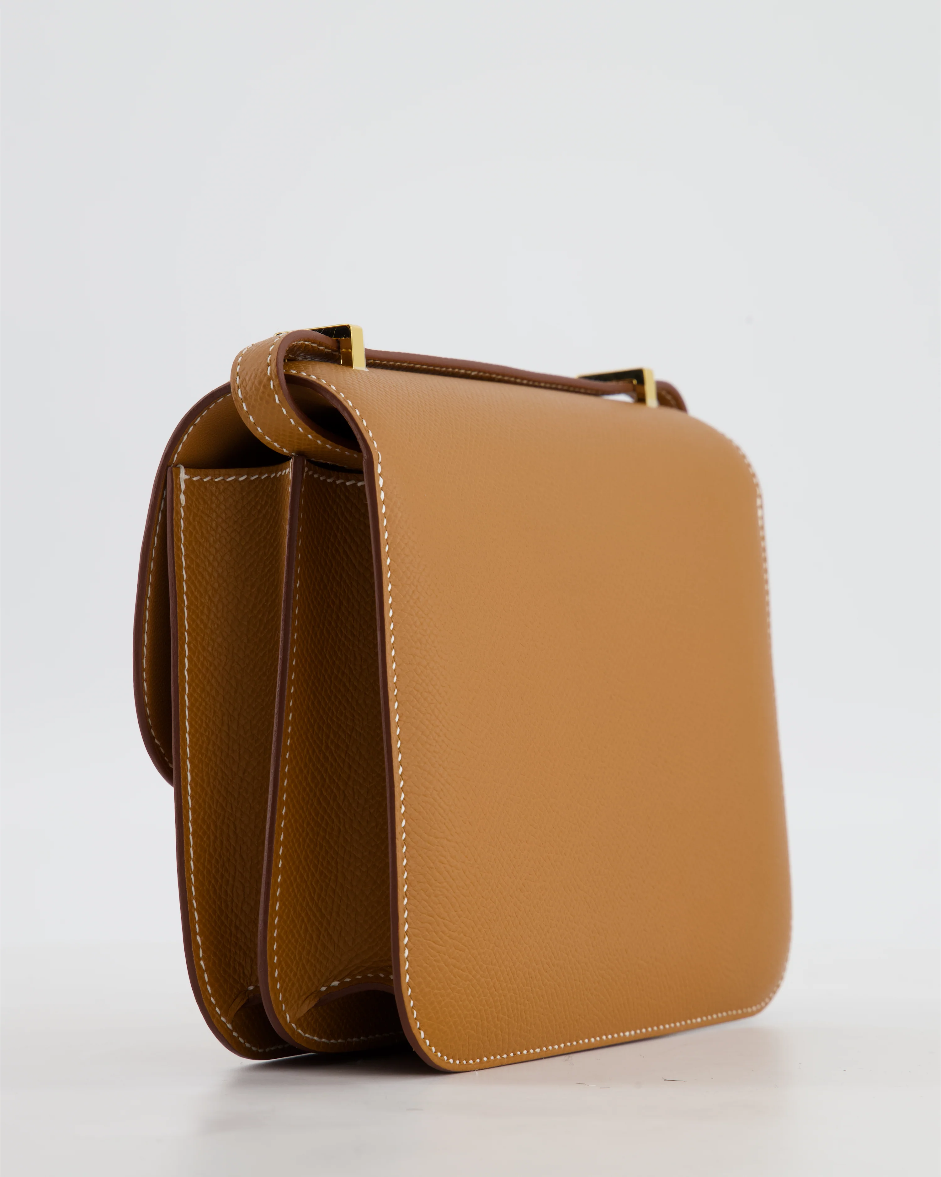 Hermès Mini Constance III Miroir 18 Bag in Gold Epsom Leather with Gold Hardware - Image 15