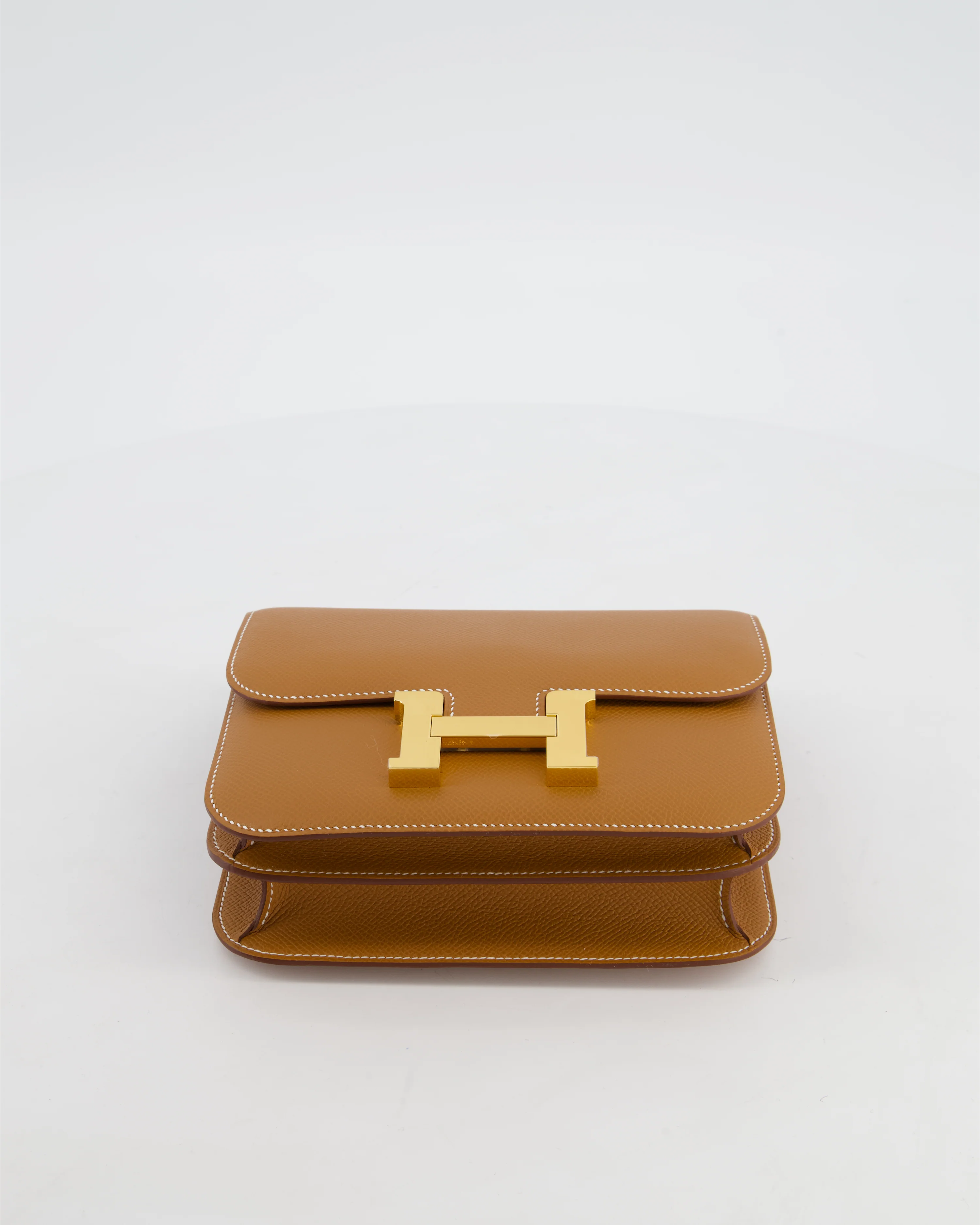 Hermès Mini Constance III Miroir 18 Bag in Gold Epsom Leather with Gold Hardware - Image 17