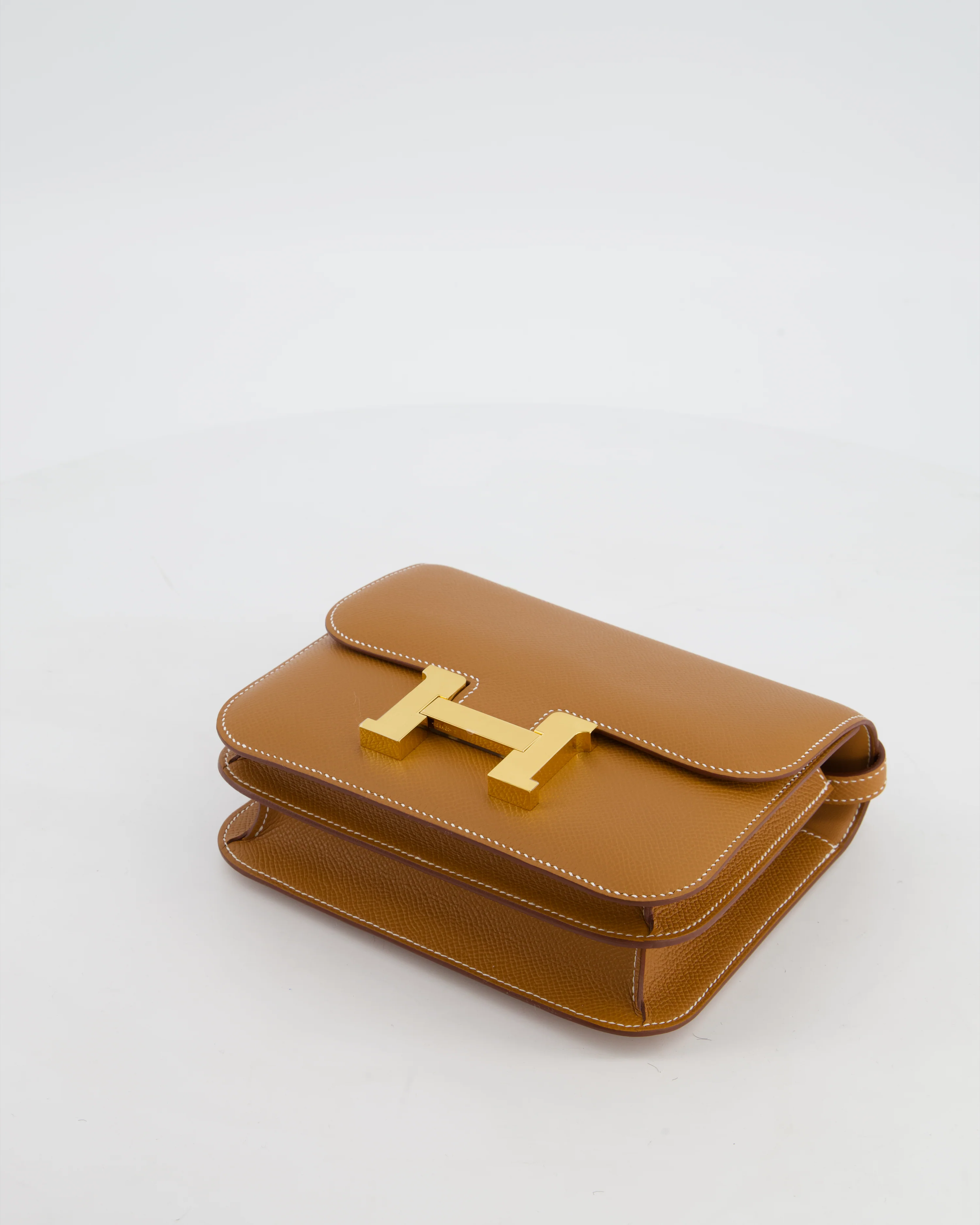 Hermès Mini Constance III Miroir 18 Bag in Gold Epsom Leather with Gold Hardware - Image 18
