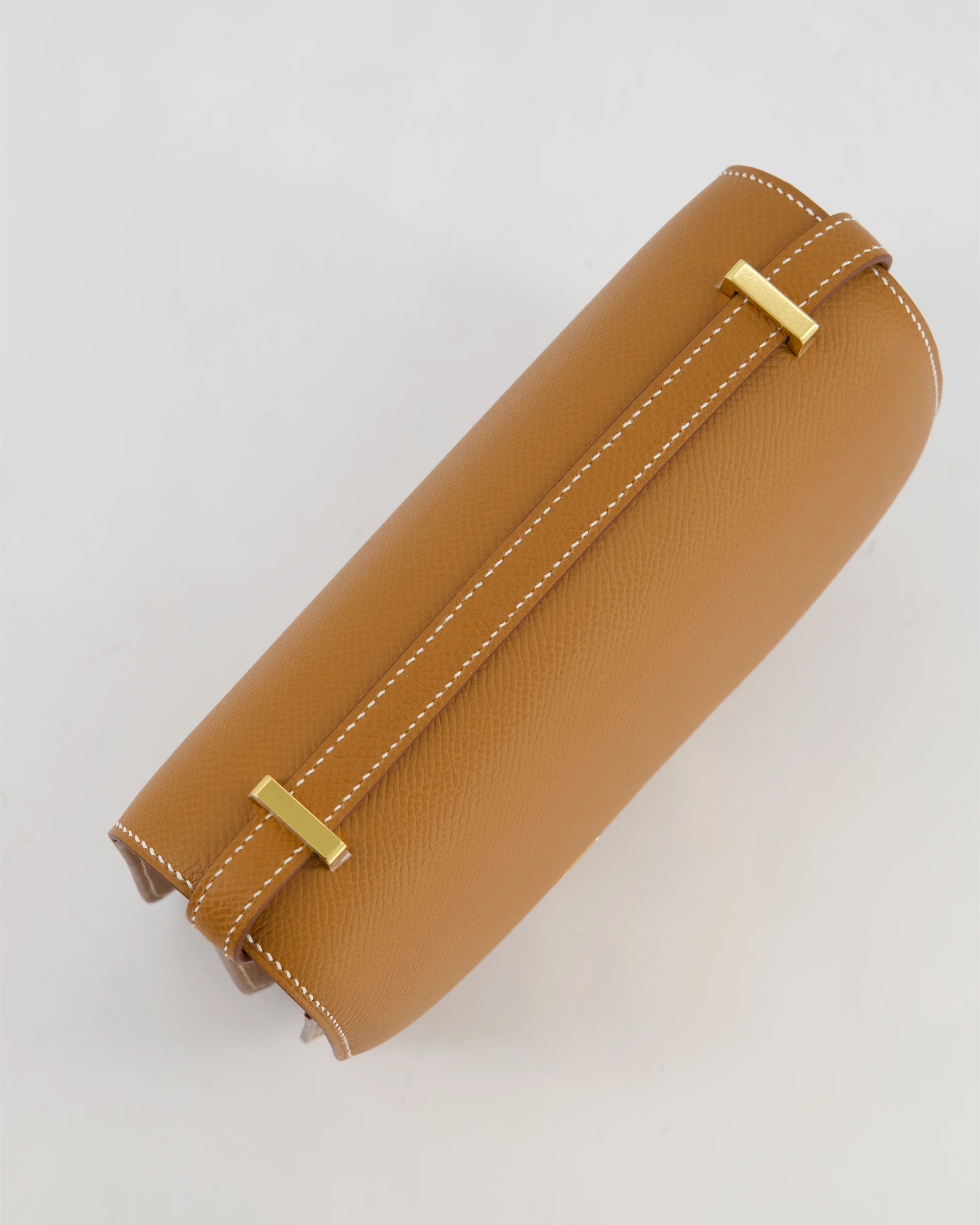 Hermès Mini Constance III Miroir 18 Bag in Gold Epsom Leather with Gold Hardware - Image 19