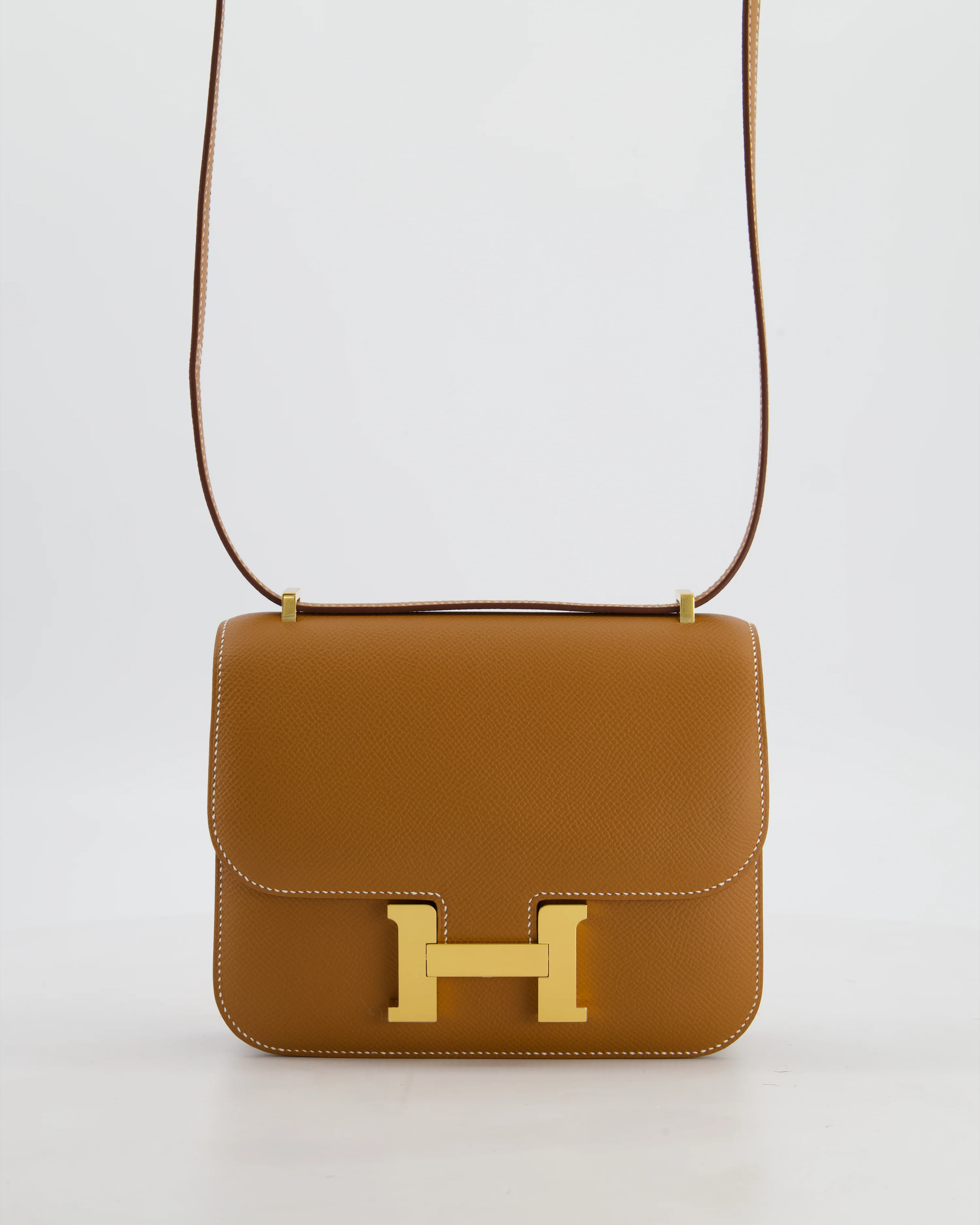 Hermès Mini Constance III Miroir 18 Bag in Gold Epsom Leather with Gold Hardware - Image 2