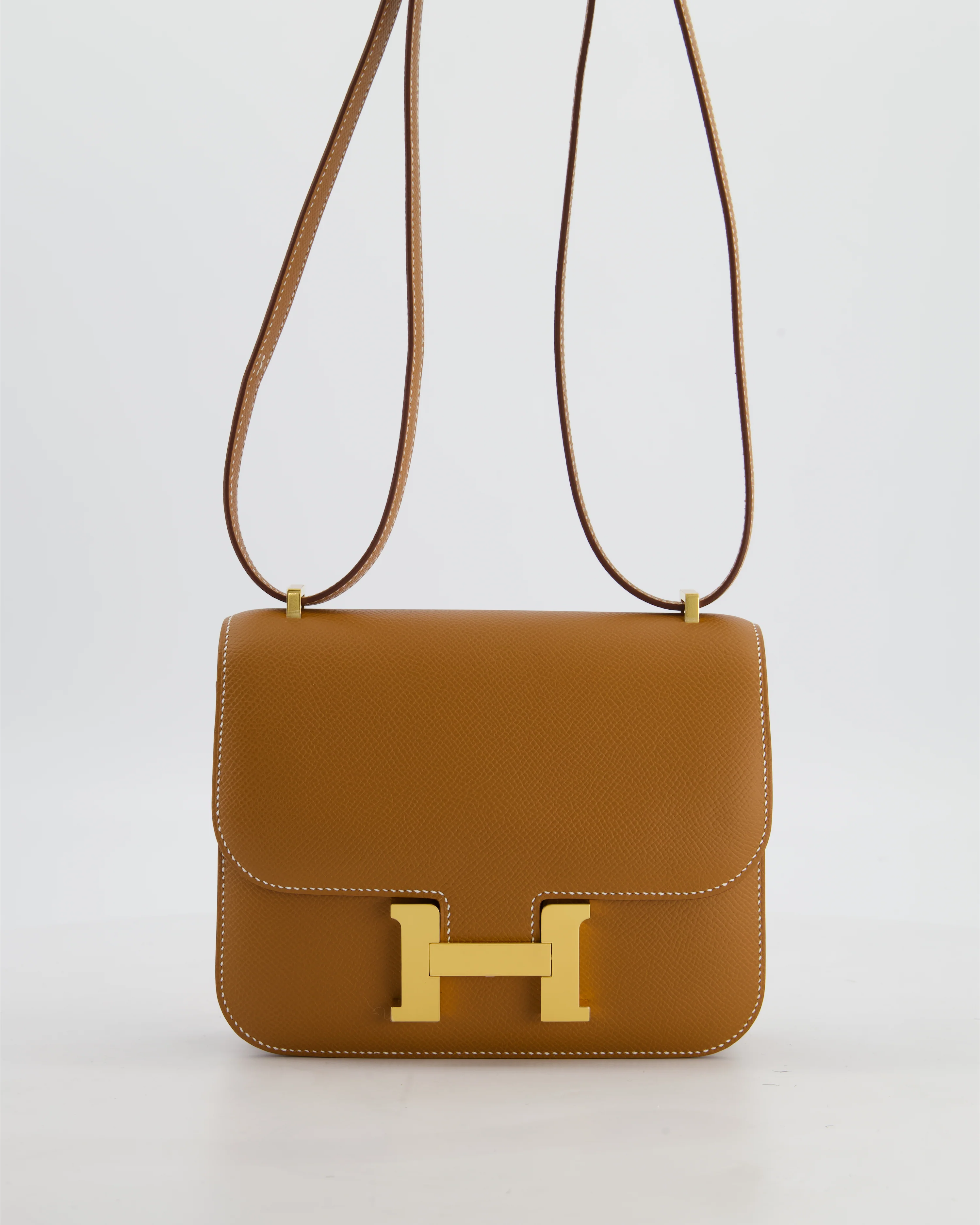 Hermès Mini Constance III Miroir 18 Bag in Gold Epsom Leather with Gold Hardware - Image 3
