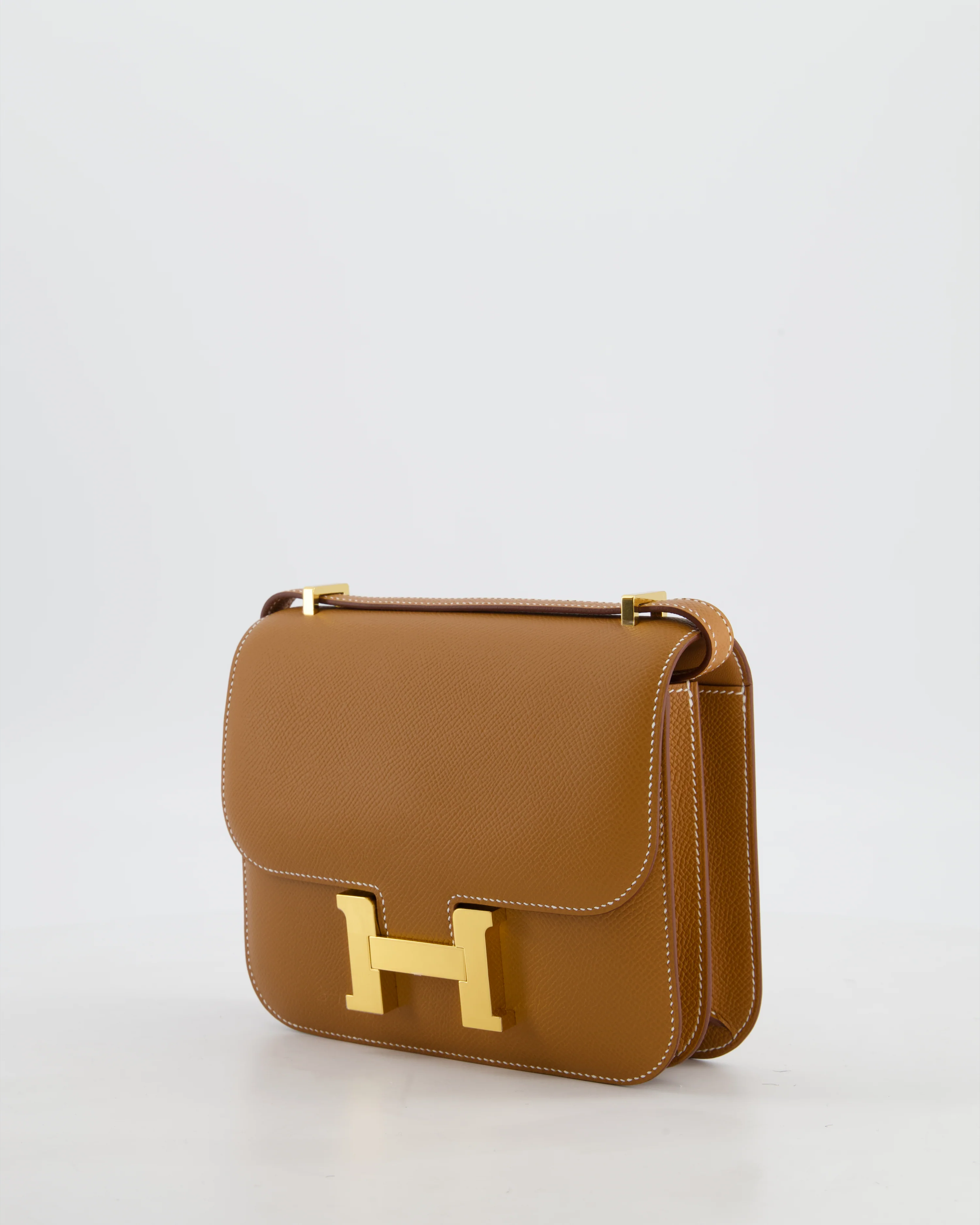 Hermès Mini Constance III Miroir 18 Bag in Gold Epsom Leather with Gold Hardware - Image 5