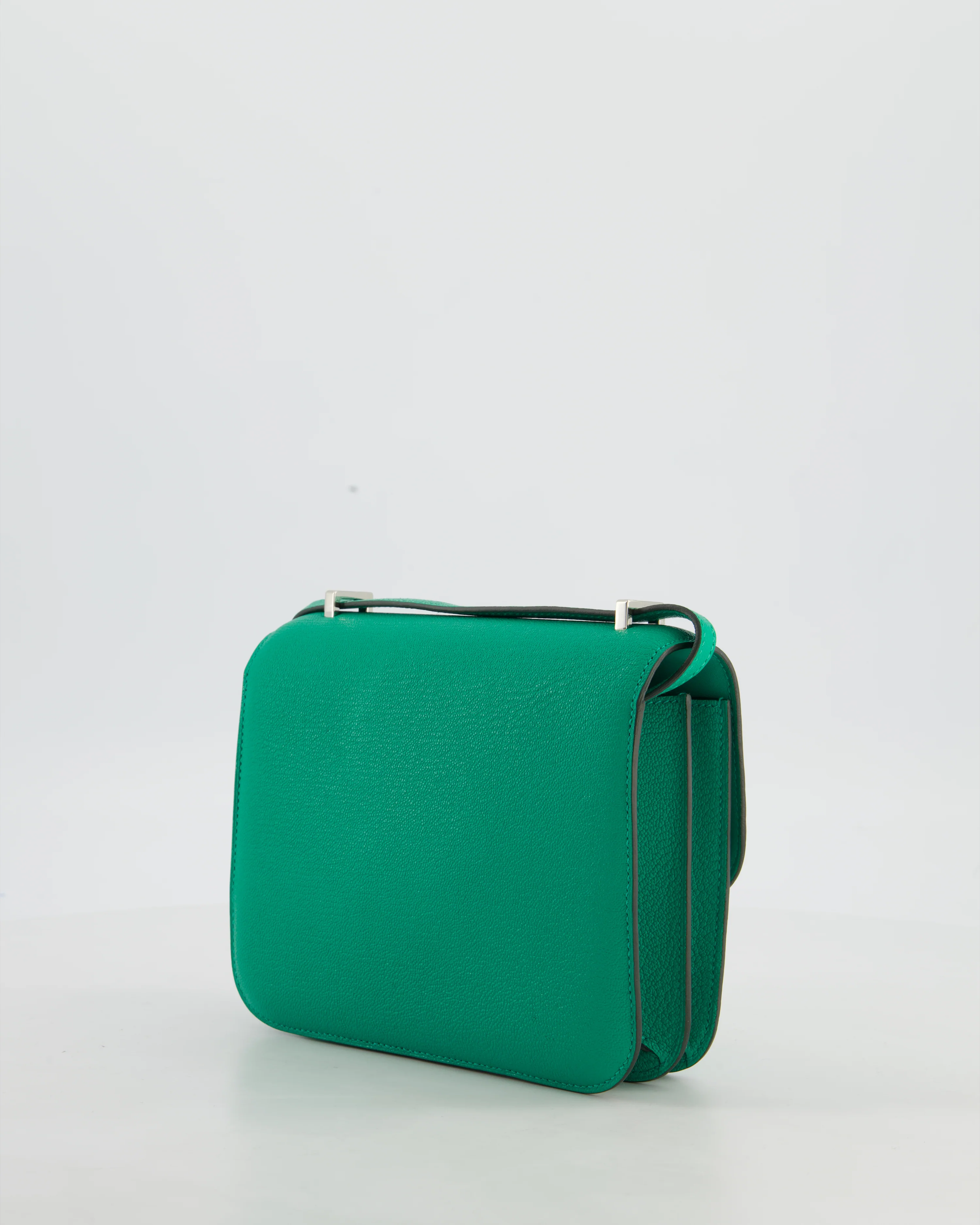Hermès Mini Constance III Miroir 18 Bag in Menthe Chevre Mysore Leather with Palladium Hardware - Image 5