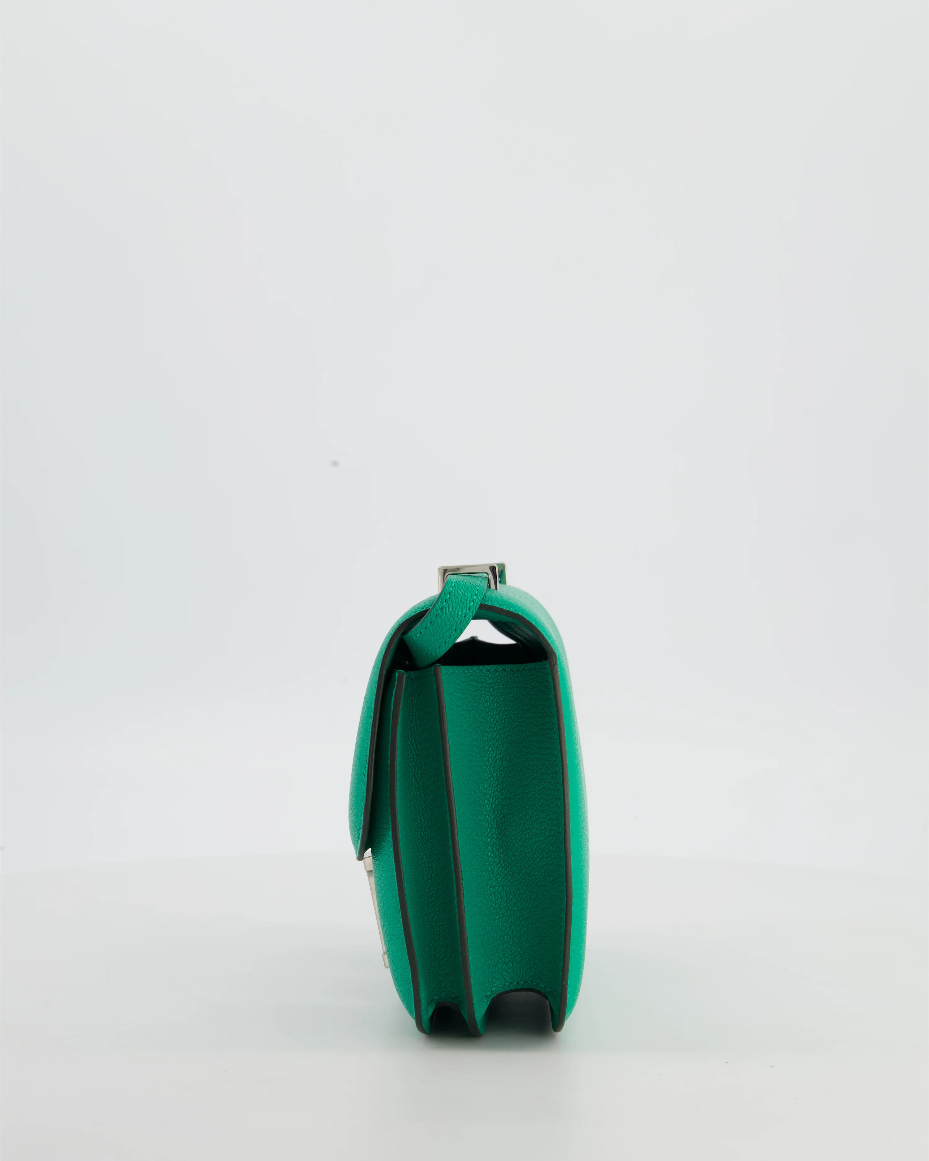 Hermès Mini Constance III Miroir 18 Bag in Menthe Chevre Mysore Leather with Palladium Hardware - Image 8