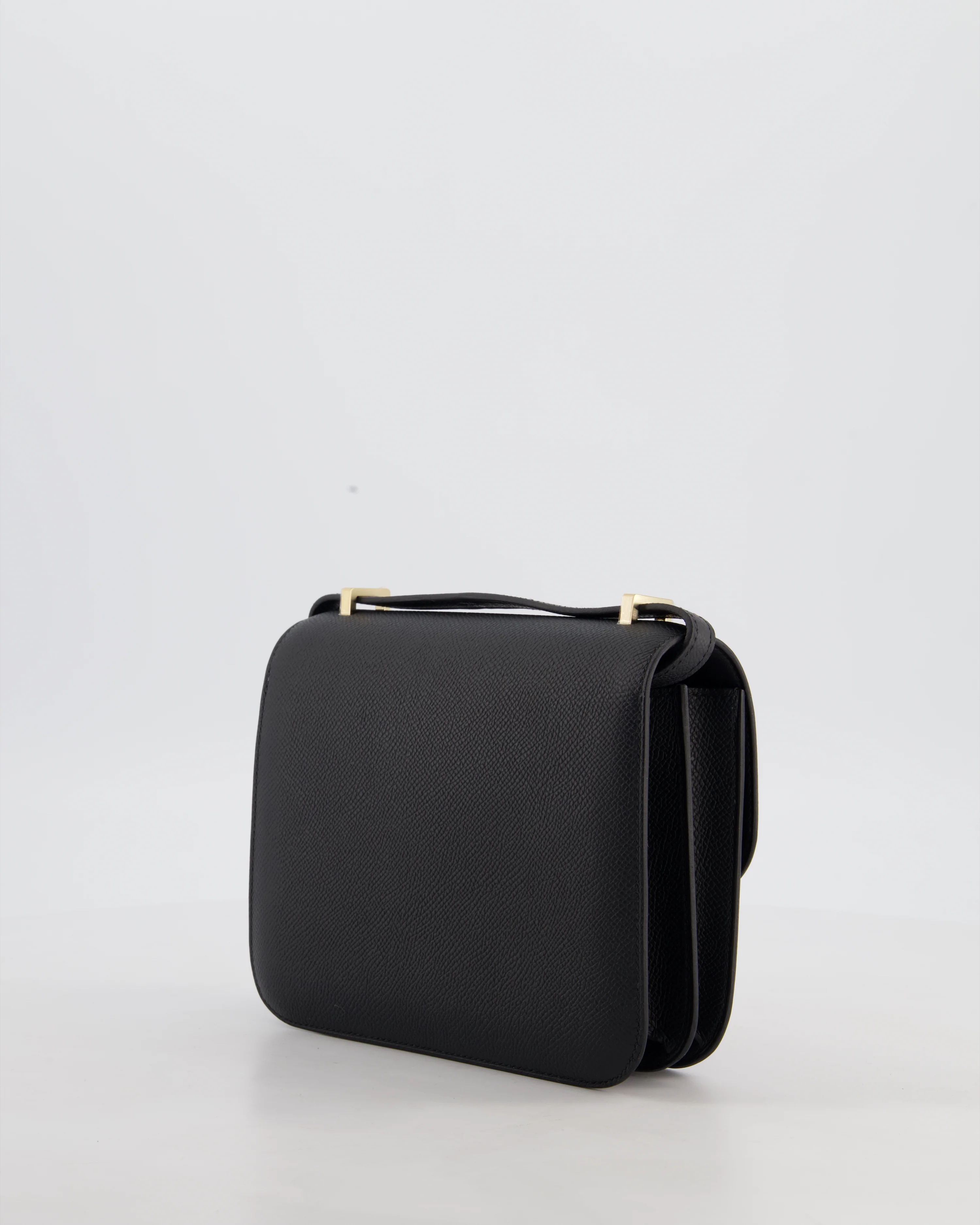 *RARE* Hermès Mini Constance III Mirror 18 Bag in Noir Epsom Leather with Brushed Permabrass Hardware - Image 5
