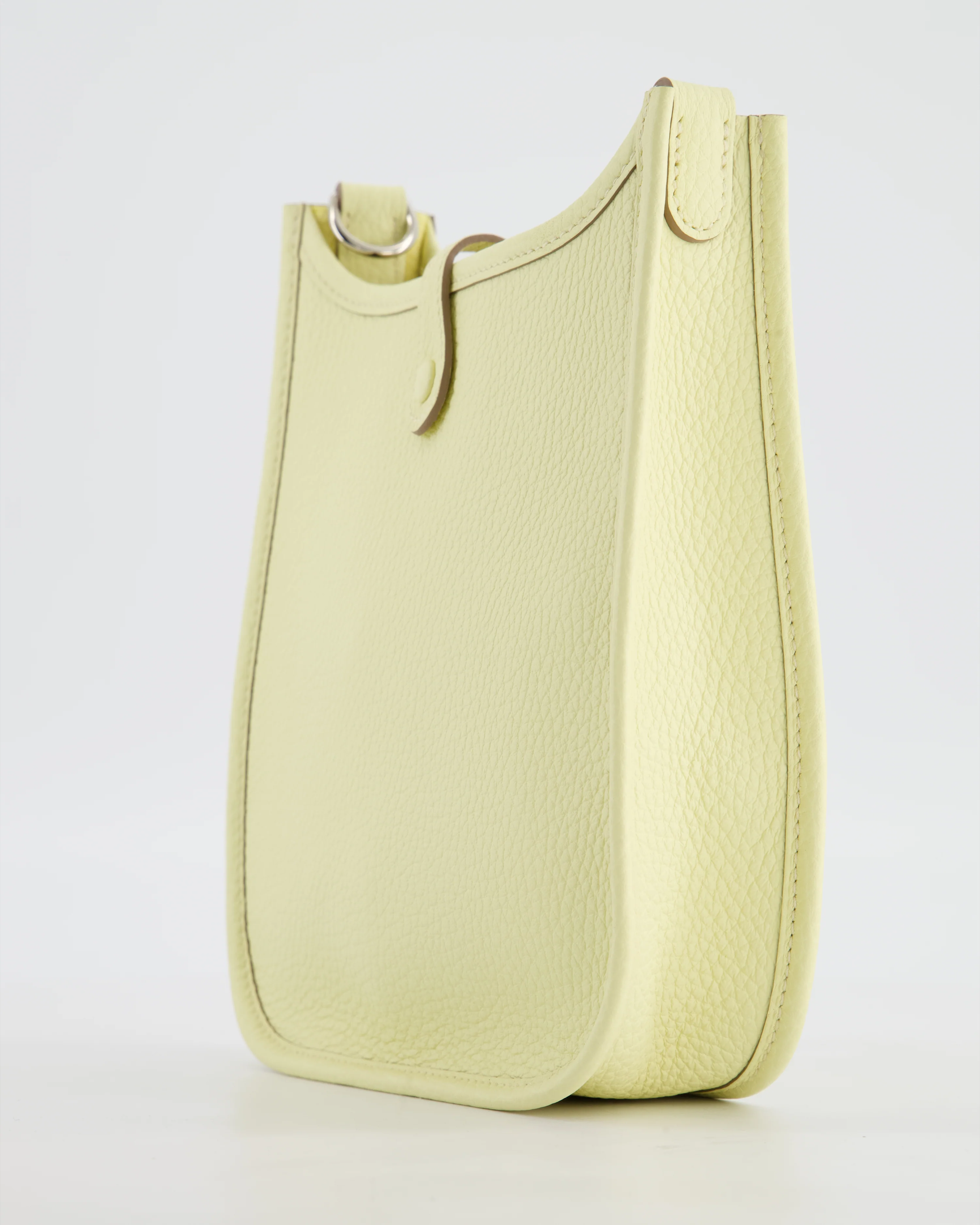 Hermès Mini Evelyne 16 Bag in Jaune Milton Taurillon Clemence Leather with Palladium Hardware - Image 12