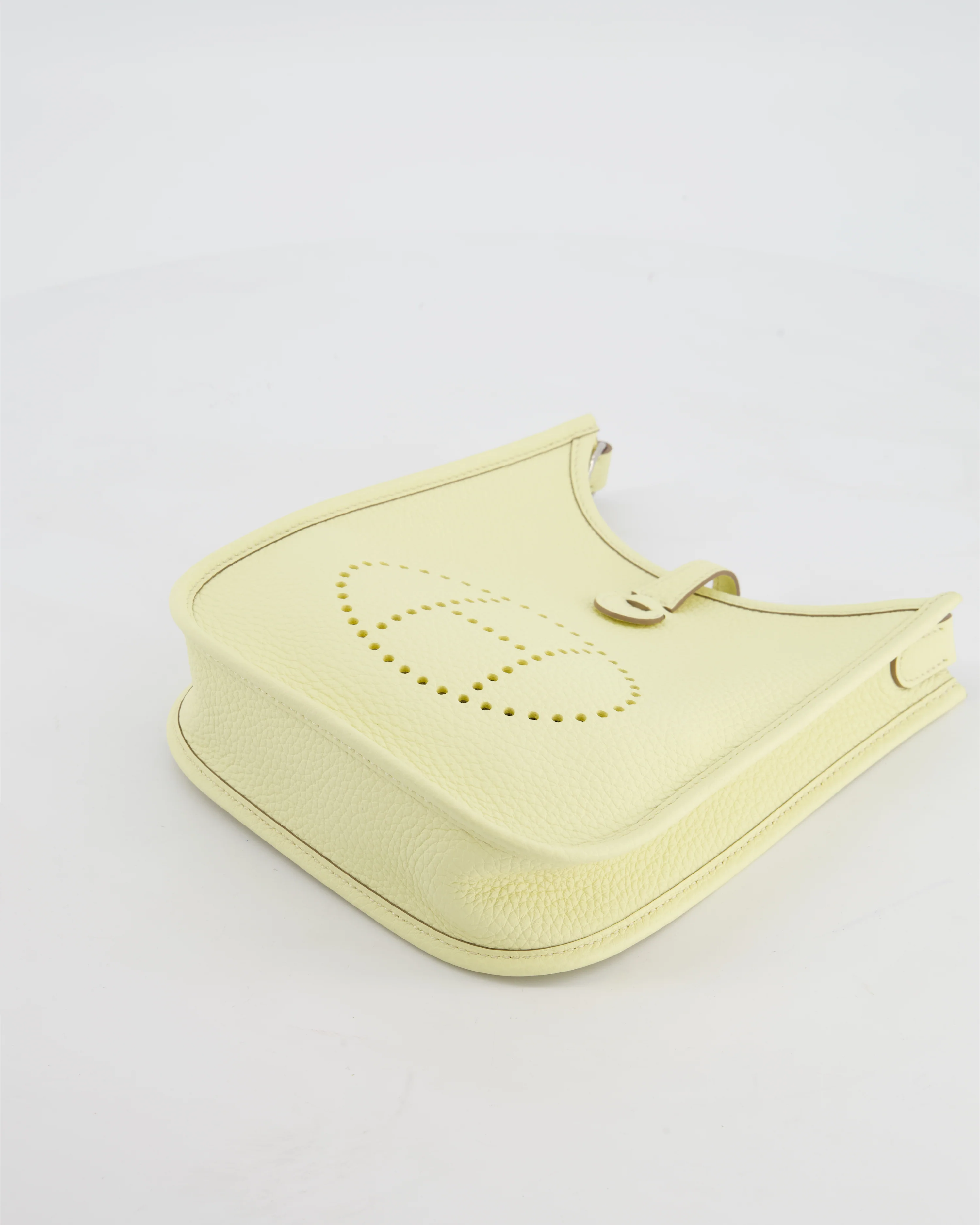 Hermès Mini Evelyne 16 Bag in Jaune Milton Taurillon Clemence Leather with Palladium Hardware - Image 18