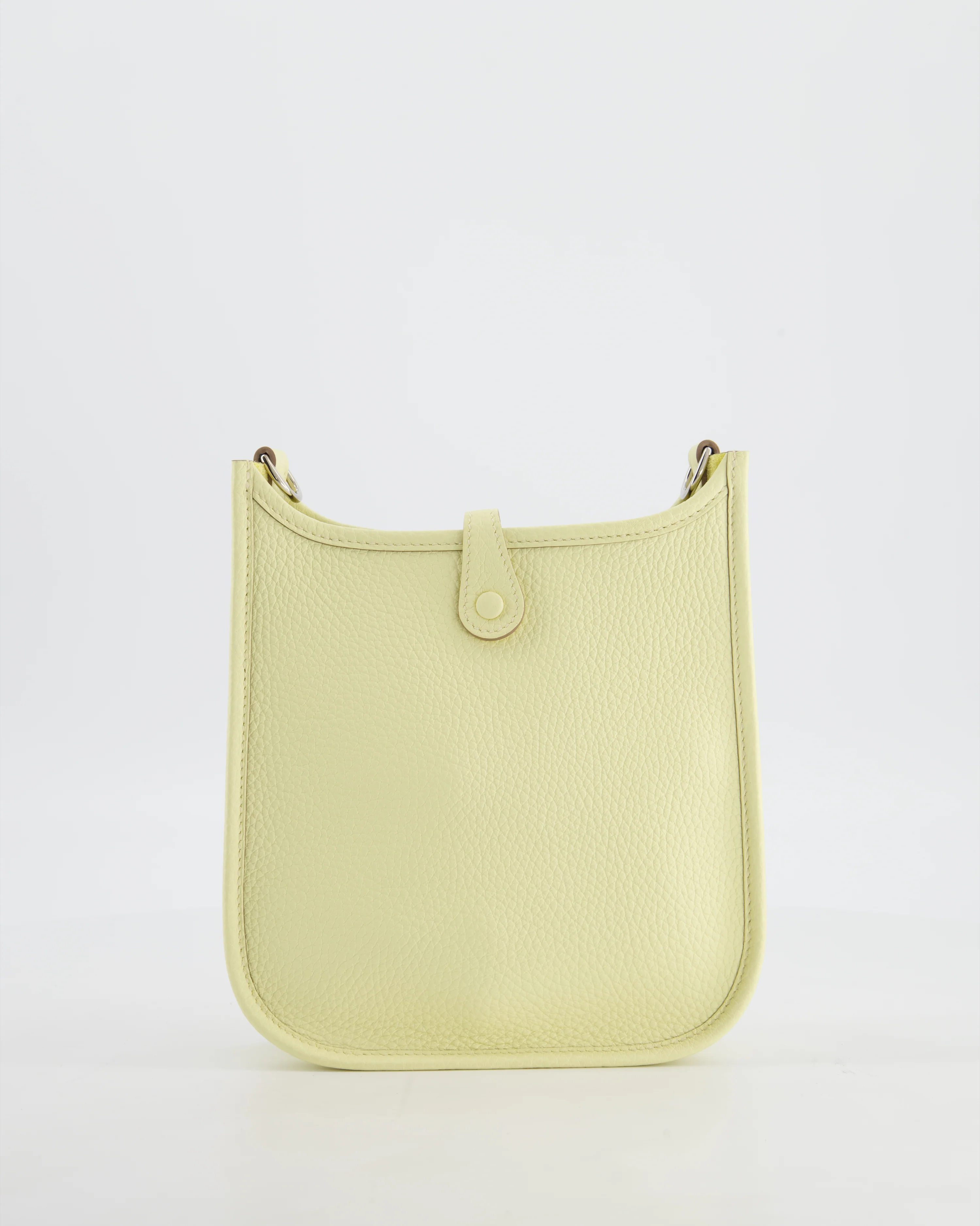 Hermès Mini Evelyne 16 Bag in Jaune Milton Taurillon Clemence Leather with Palladium Hardware - Image 6