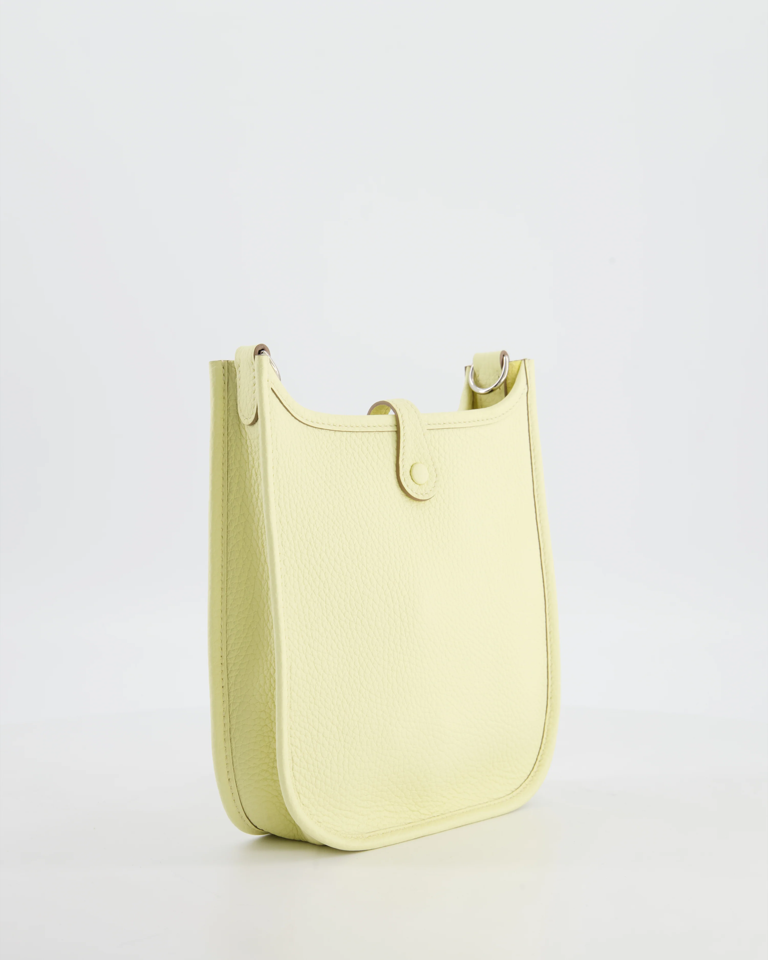 Hermès Mini Evelyne 16 Bag in Jaune Milton Taurillon Clemence Leather with Palladium Hardware - Image 7