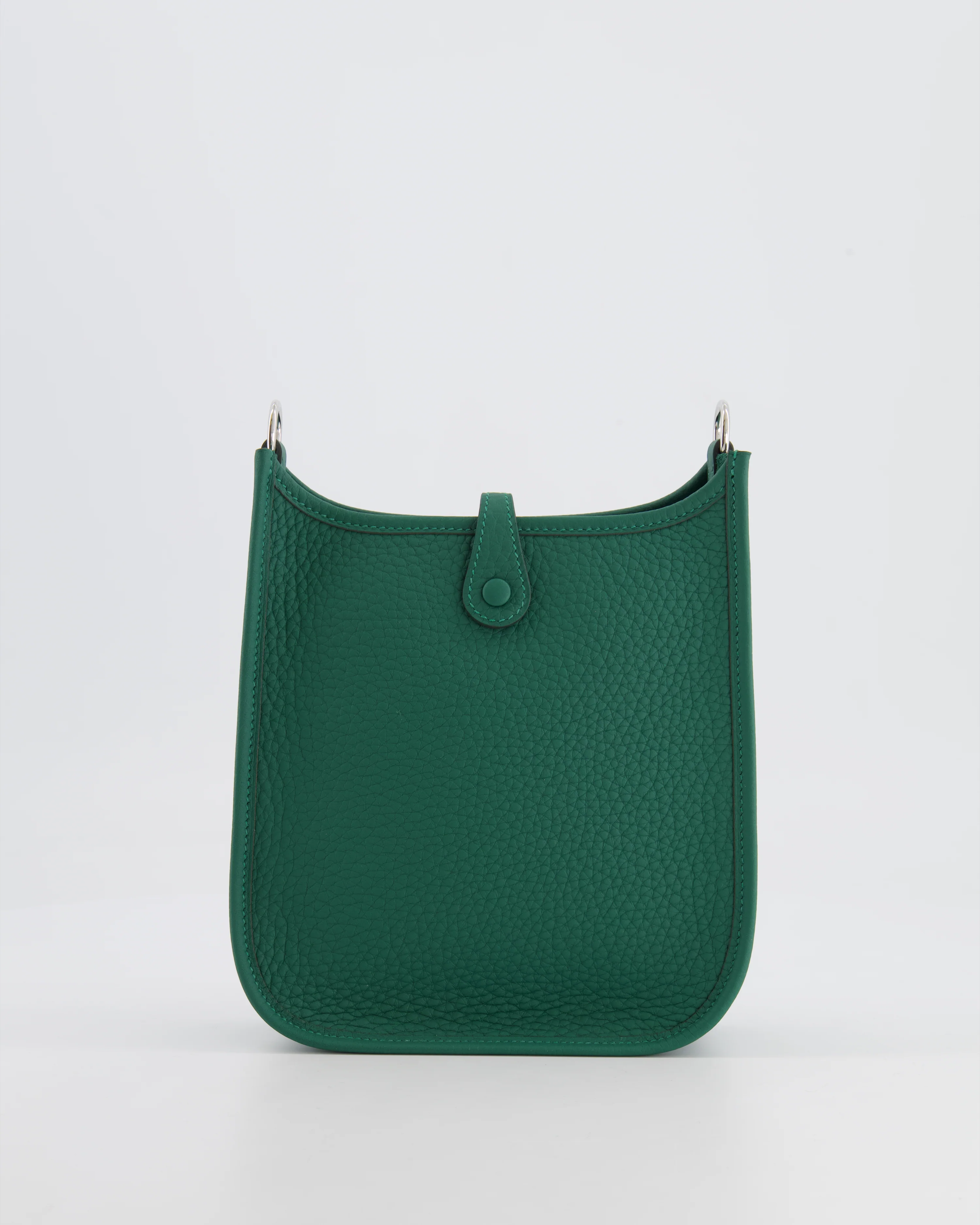Hermès Mini Evelyne 16 Bag in Vert Moyen Clemence Leather with Palladium Hardware - Image 3