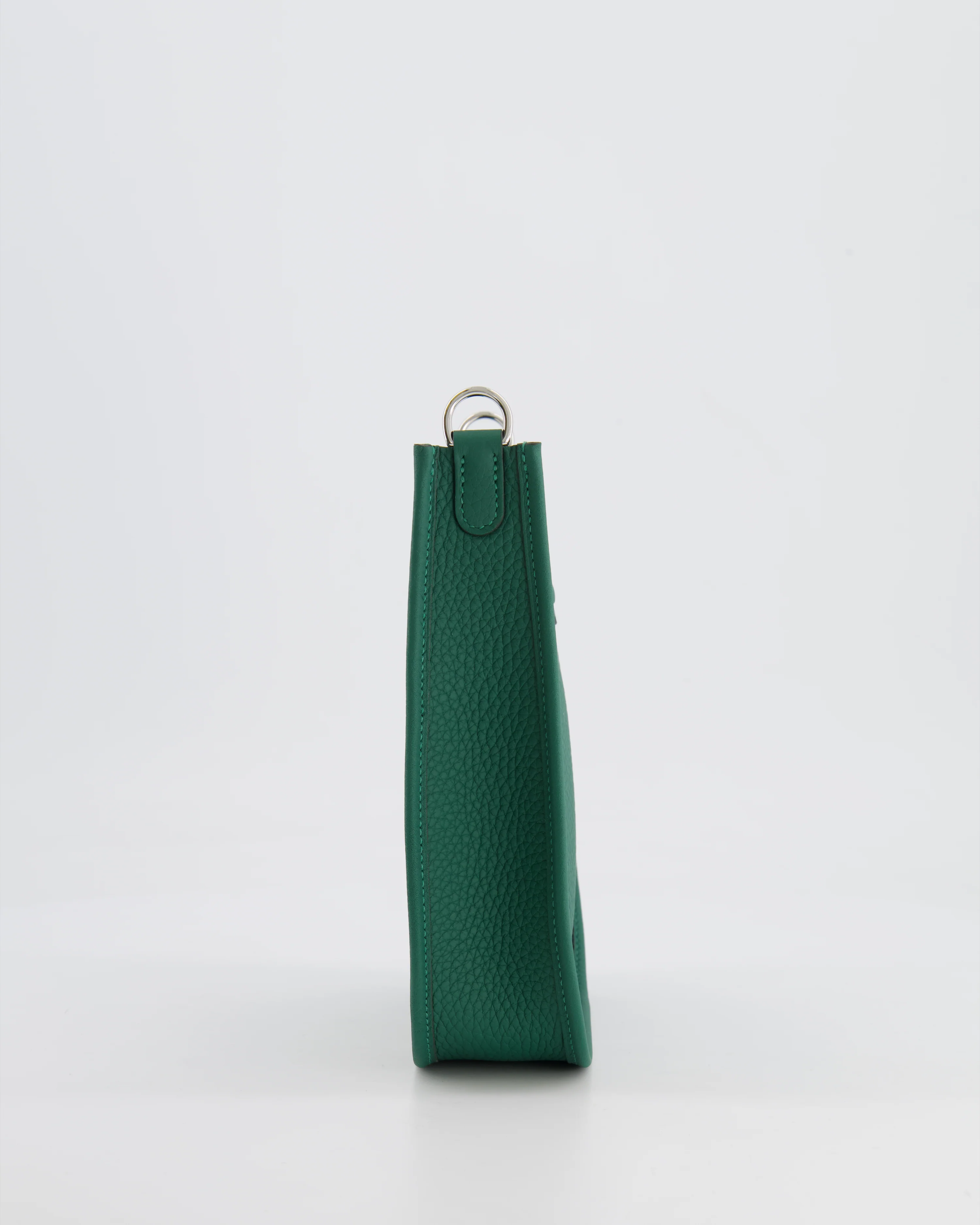 Hermès Mini Evelyne 16 Bag in Vert Moyen Clemence Leather with Palladium Hardware - Image 8