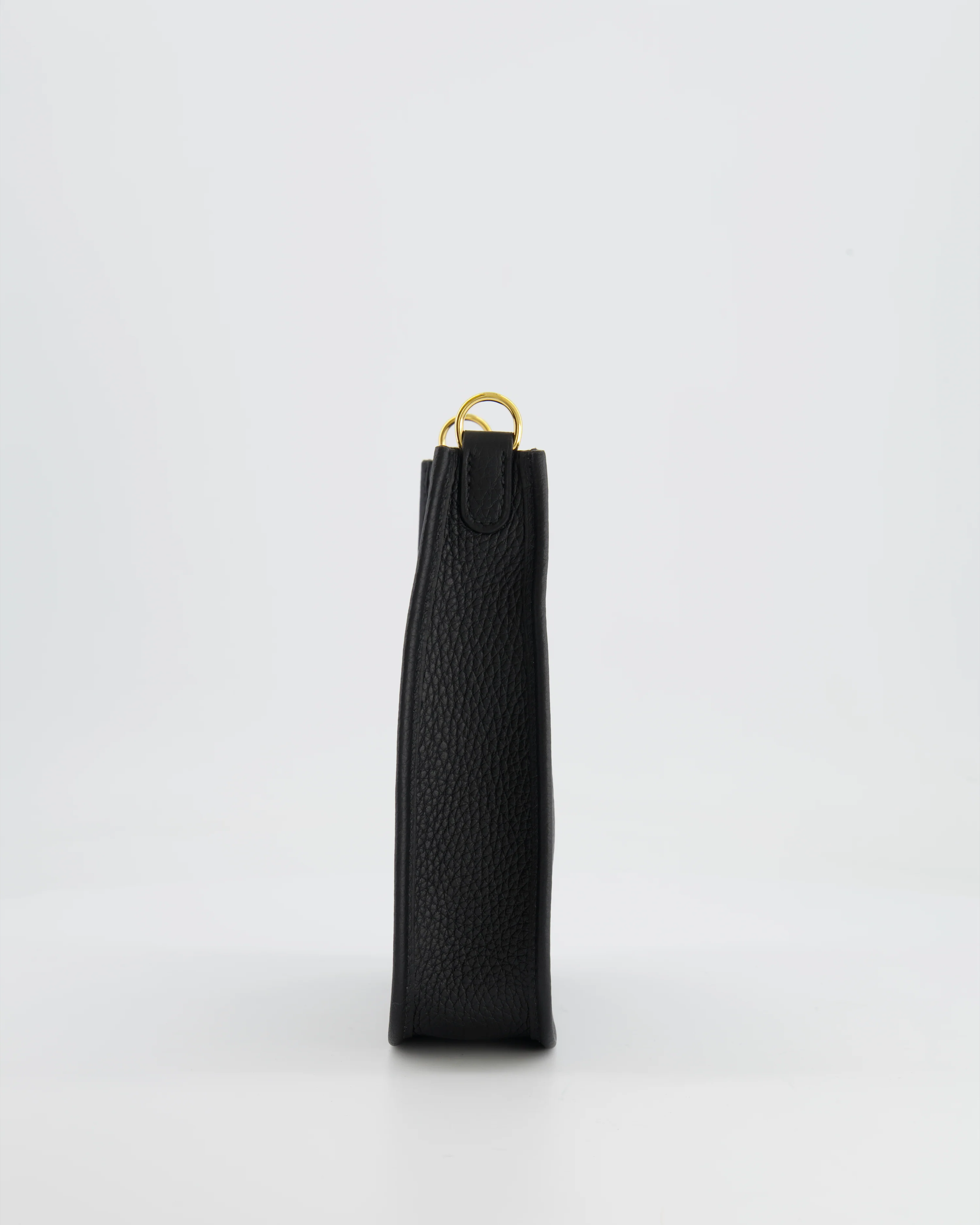 Hermès Mini Evelyne Bag in Black Clemence Leather with Gold Hardware - Image 4