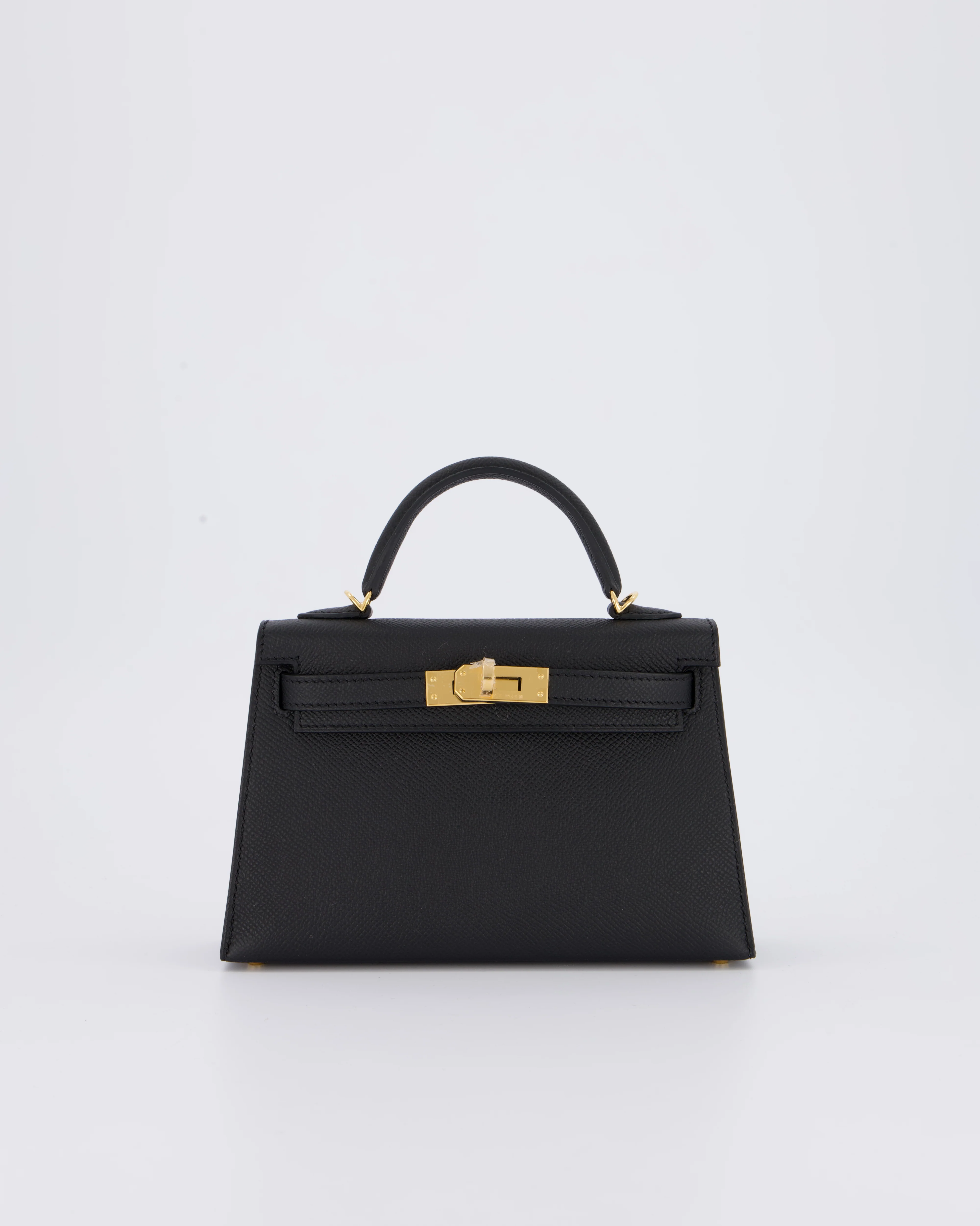 *HOT* Hermès Mini Kelly II 20 Bag in Noir Epsom Leather with Gold Hardware - Image 22
