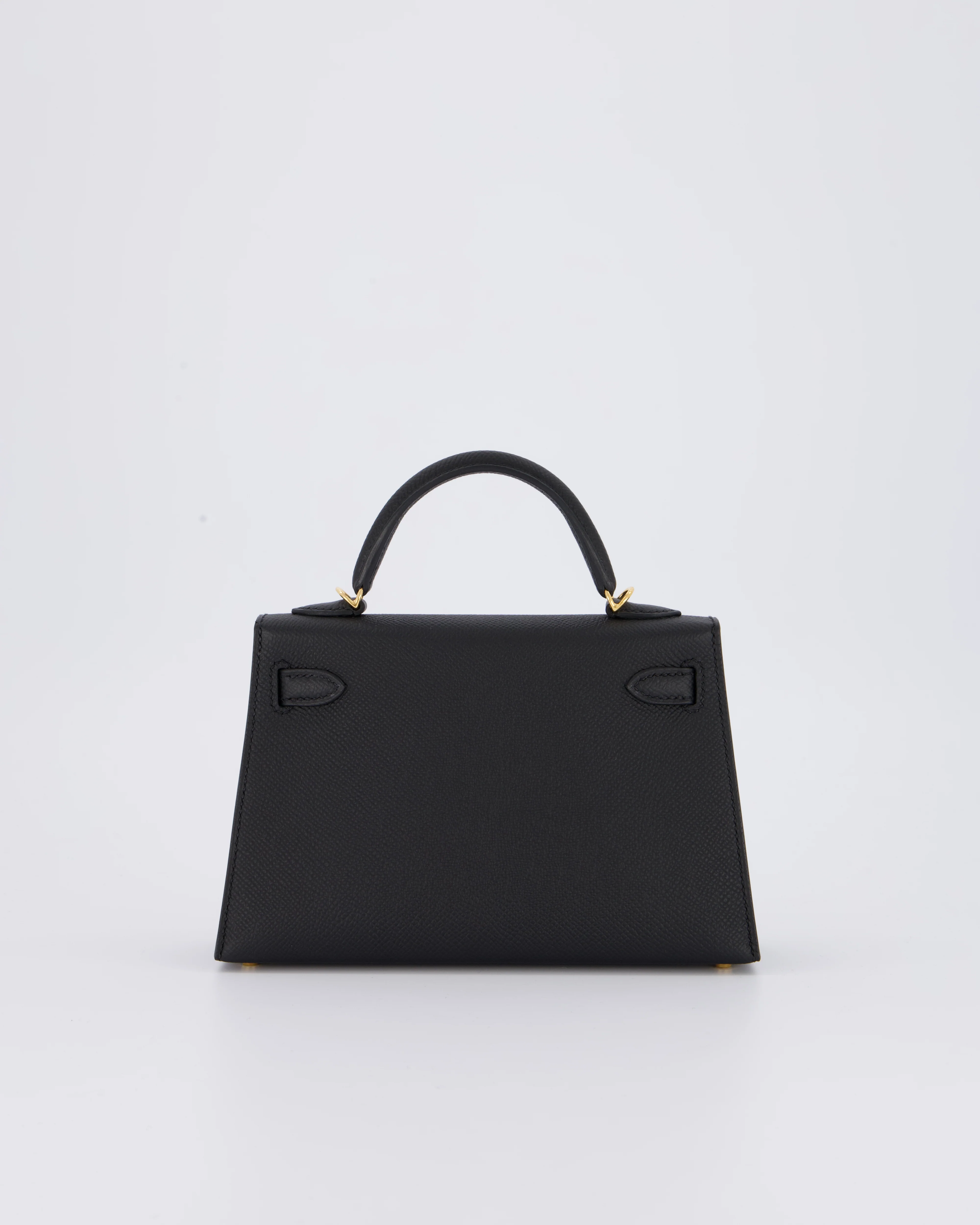 *HOT* Hermès Mini Kelly II 20 Bag in Noir Epsom Leather with Gold Hardware - Image 7