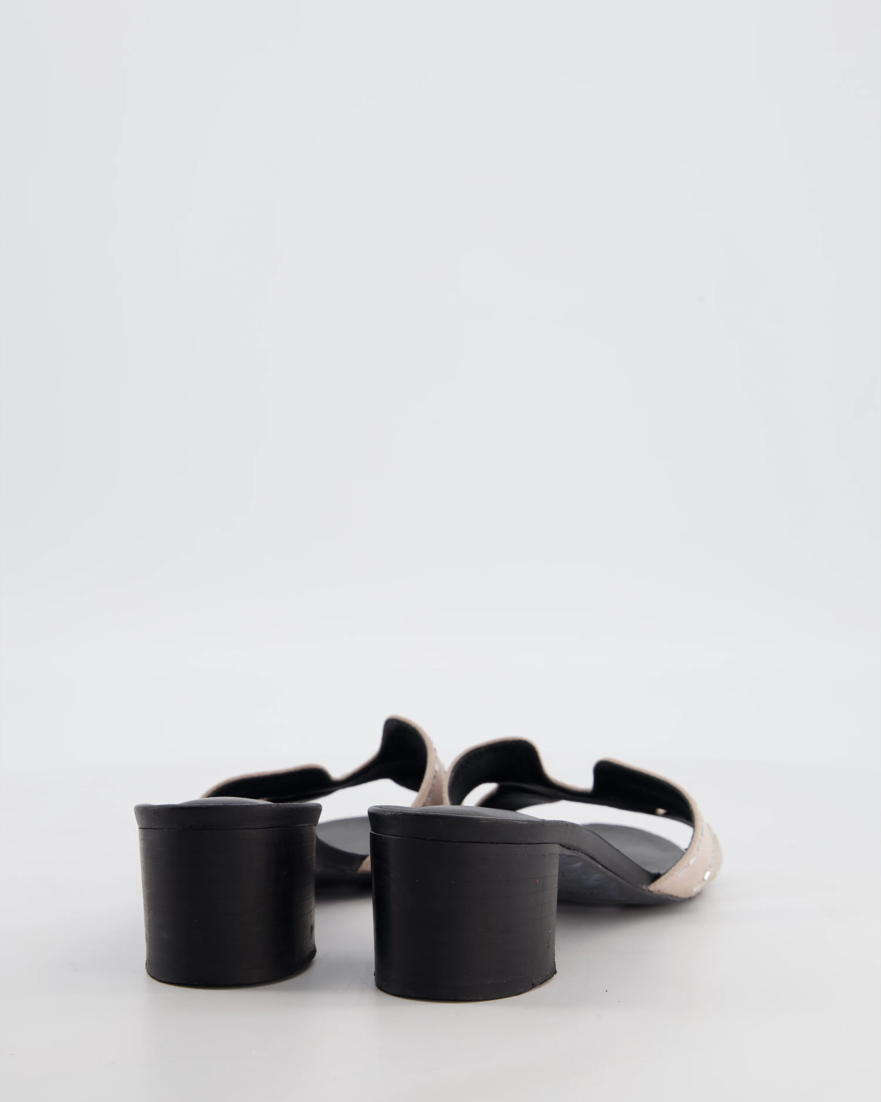 Hermès Oasis Suede Sandals in Light Pink Size EU 38 - Image 3