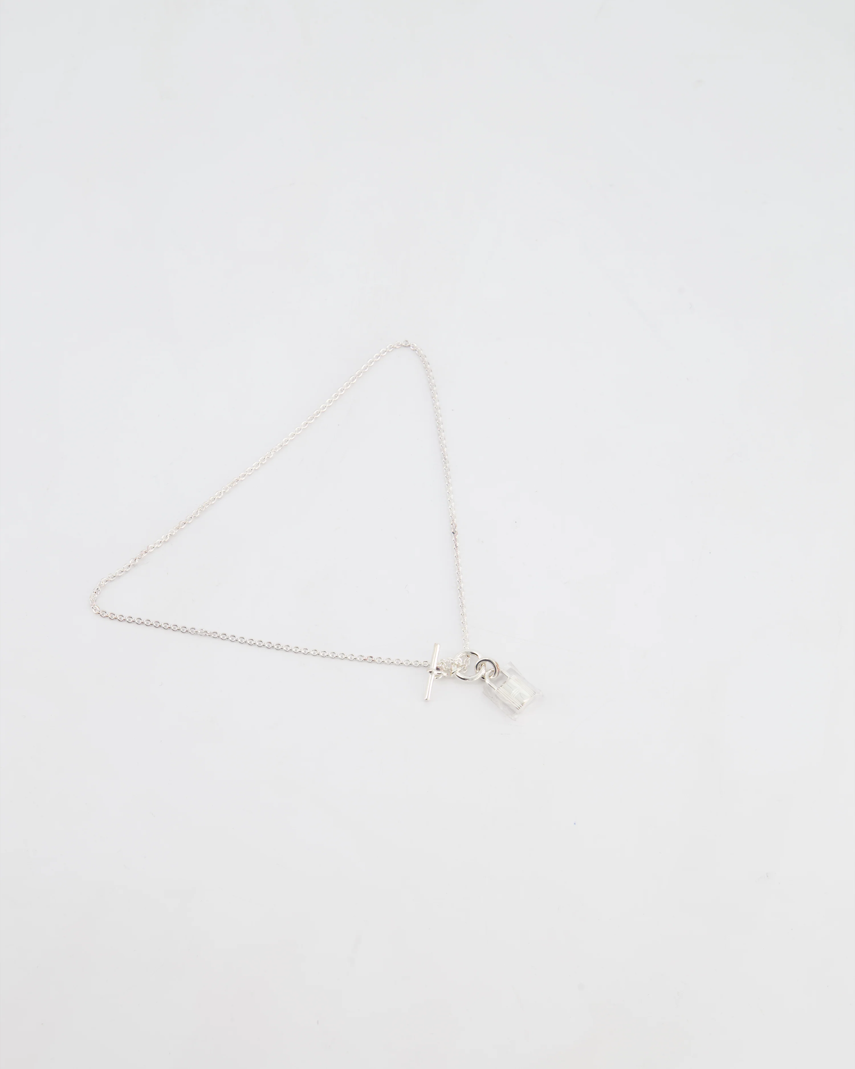 Hermès Palladium Kelly Cadenas Pendant Necklace - Image 3