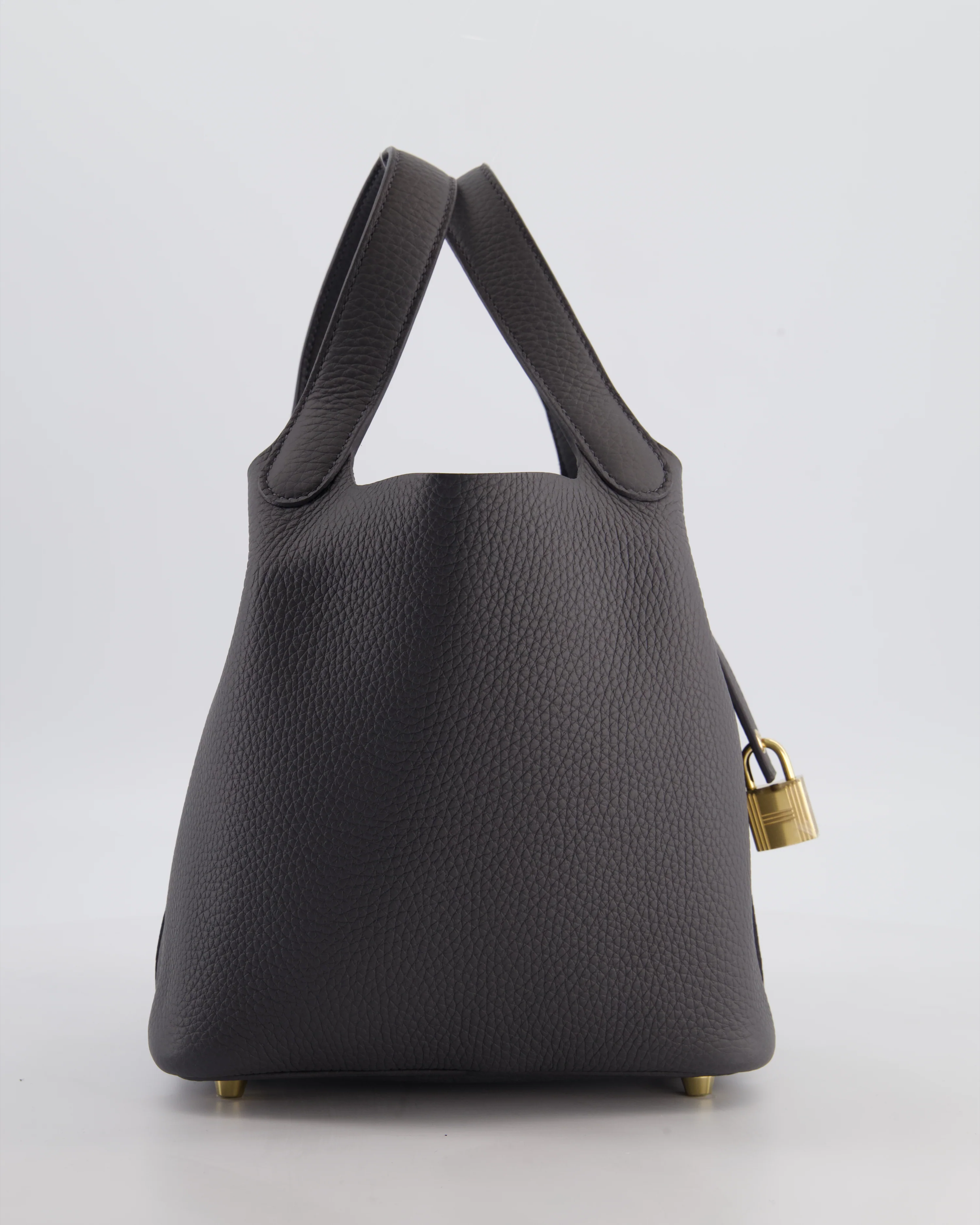 Hermès Picotin Lock 18 Bag in Ardoise Clemence Leather with Permabrass Hardware - Image 3