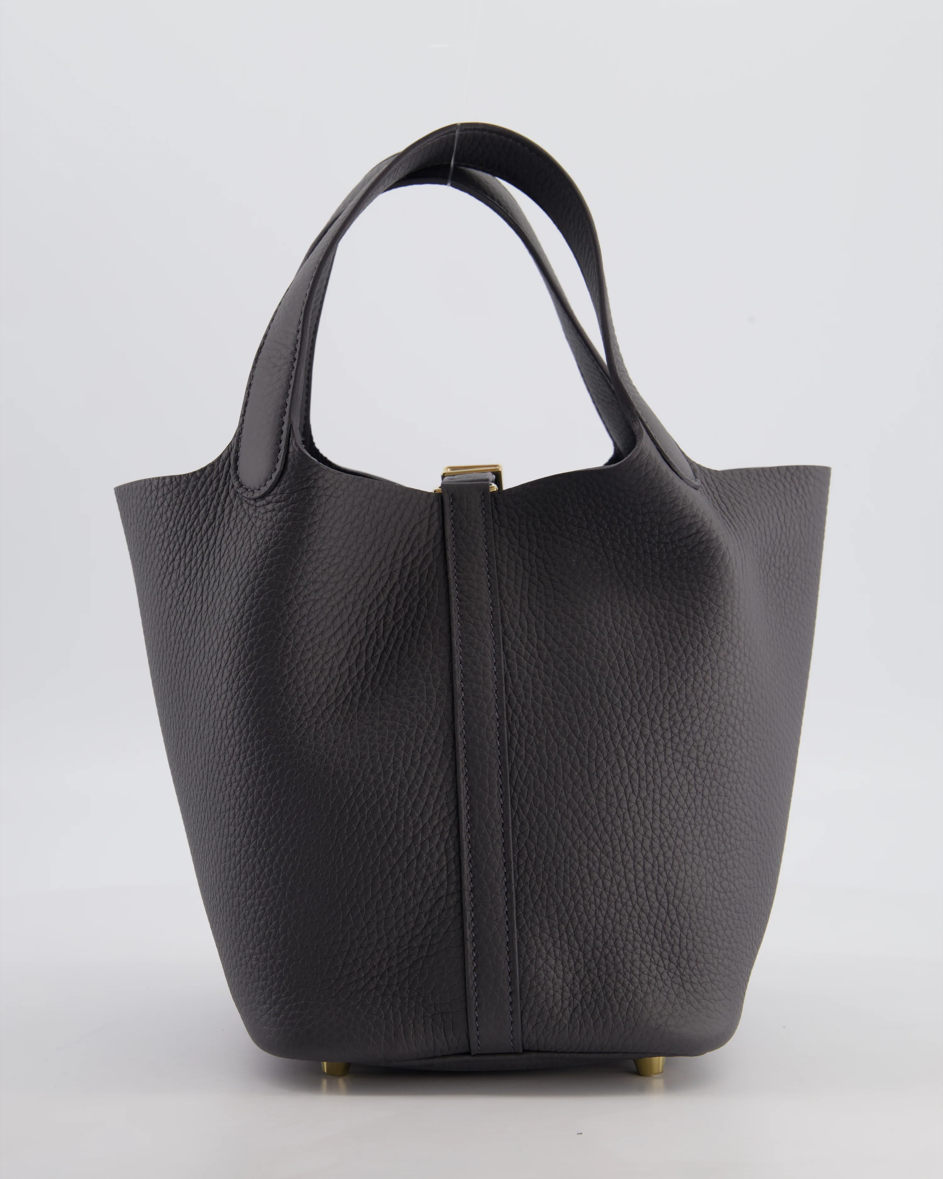 Hermès Picotin Lock 18 Bag in Ardoise Clemence Leather with Permabrass Hardware - Image 5