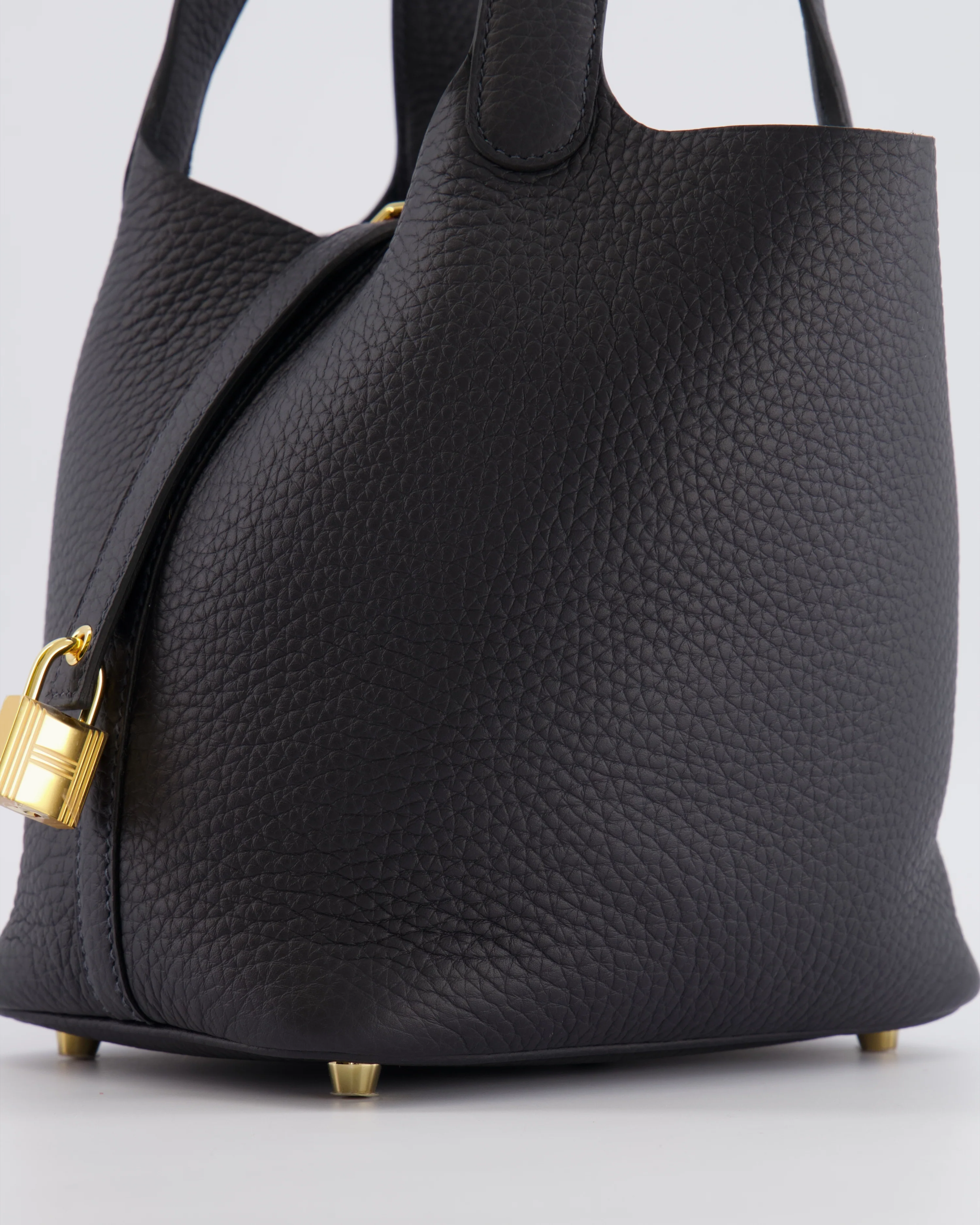 Hermès Picotin Lock 18 Bag in Caban Clemence Leather with Gold Hardware - Image 10