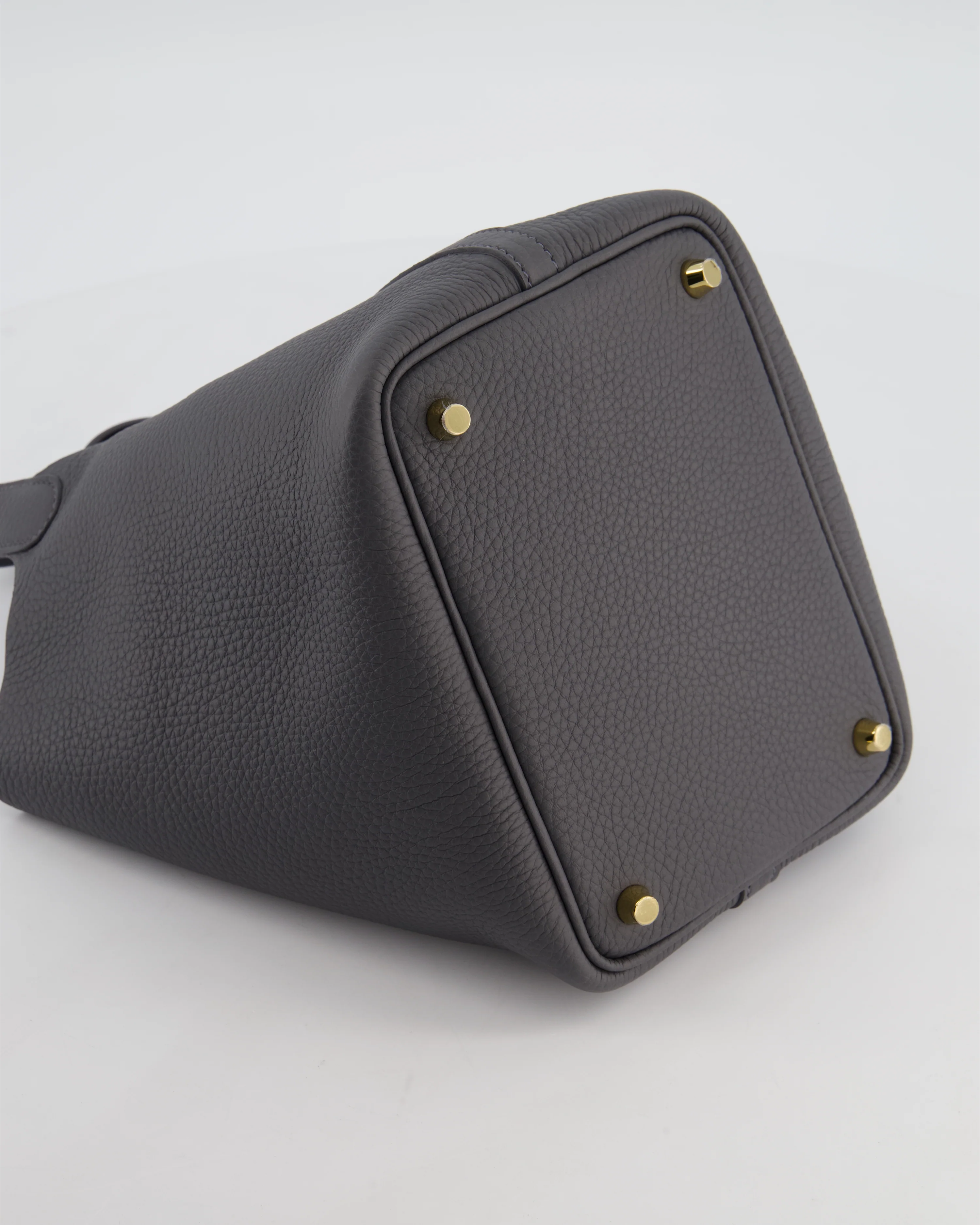 Hermès Picotin Lock 18 Bag in Ardoise Clemence Leather with Permabrass Hardware - Image 16