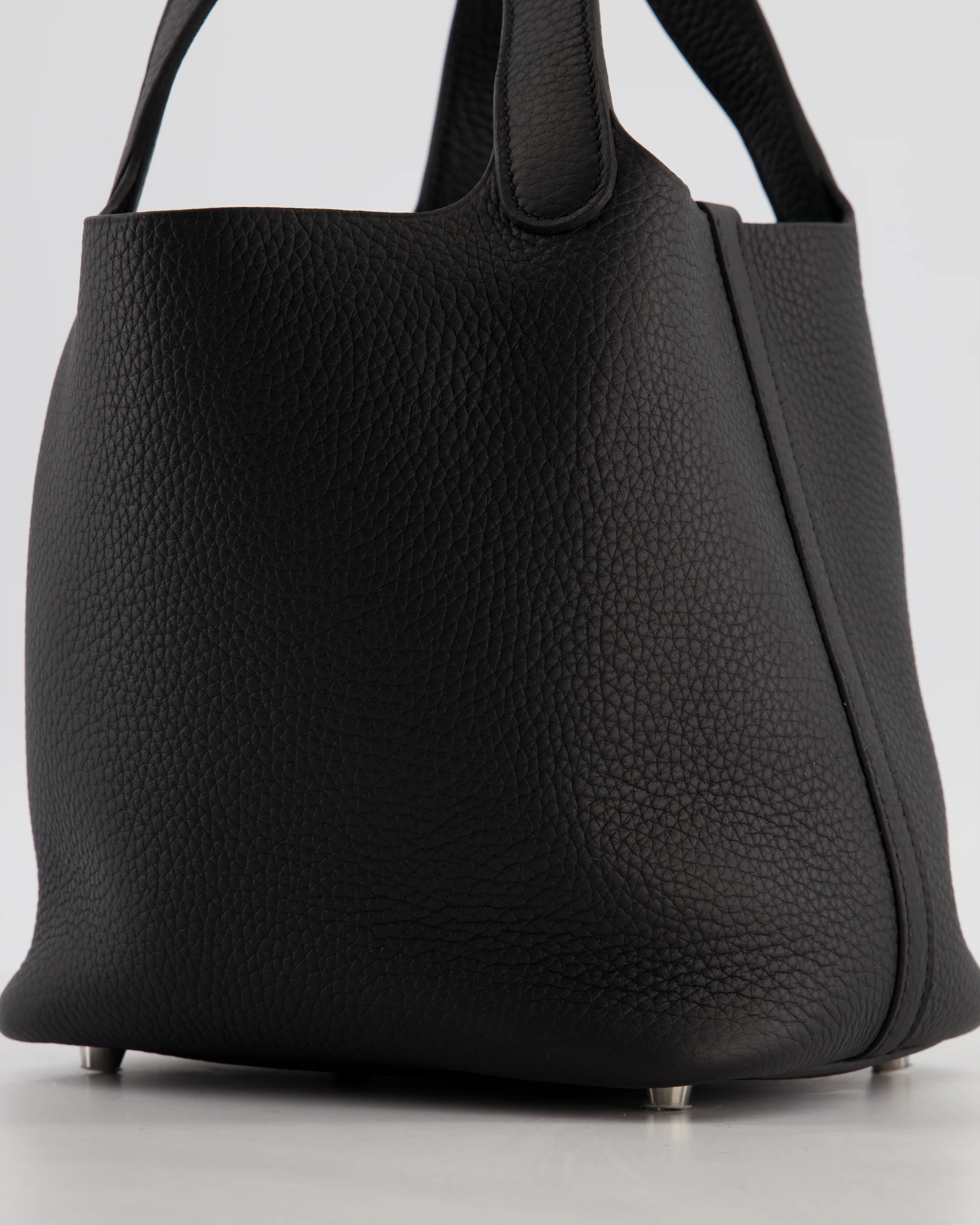 Hermès Picotin Lock 18 Bag in Noir Taurillon Clemence Leather with Palladium Hardware - Image 21