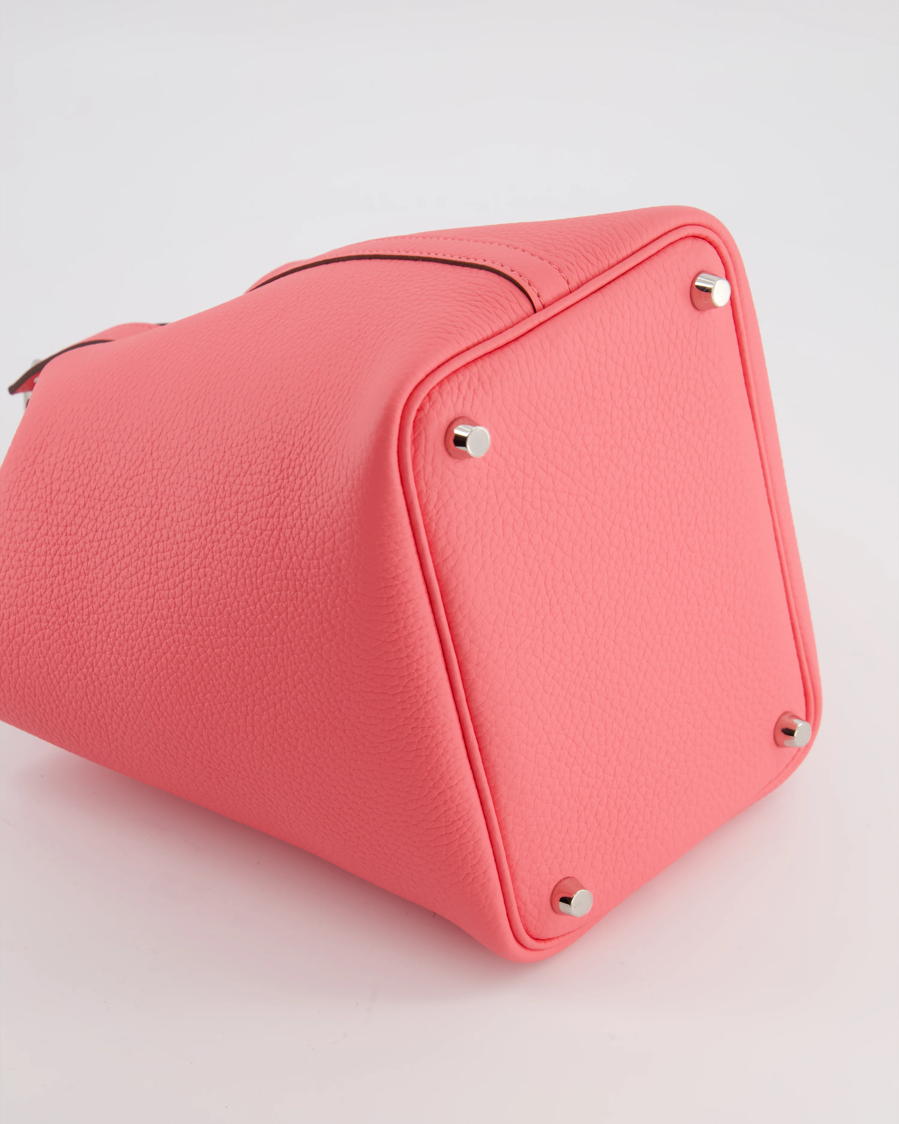 Hermès Picotin Lock 18 Bag in Rose Azalee Clemence Leather with Palladium Hardware - Image 15