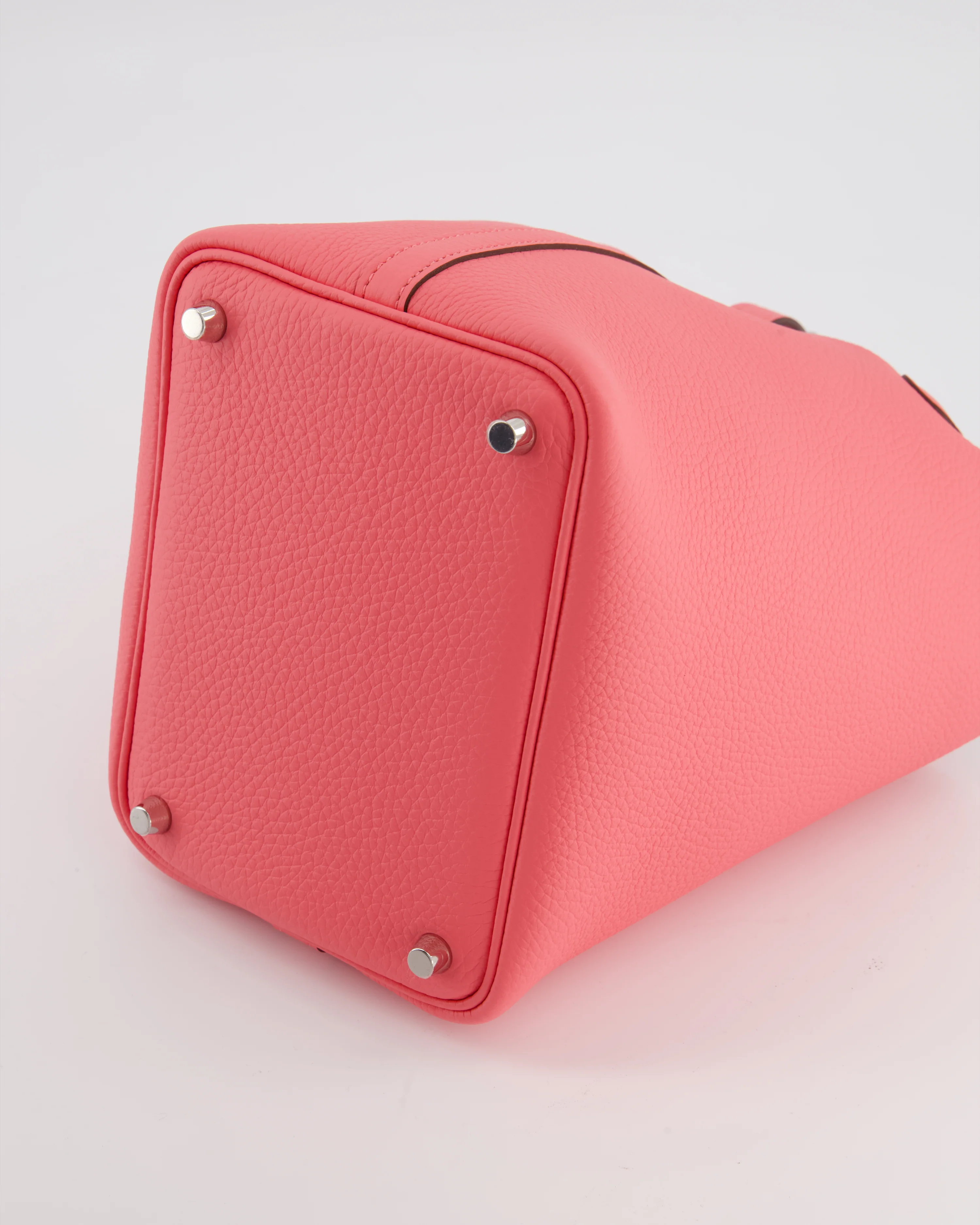 Hermès Picotin Lock 18 Bag in Rose Azalee Clemence Leather with Palladium Hardware - Image 16