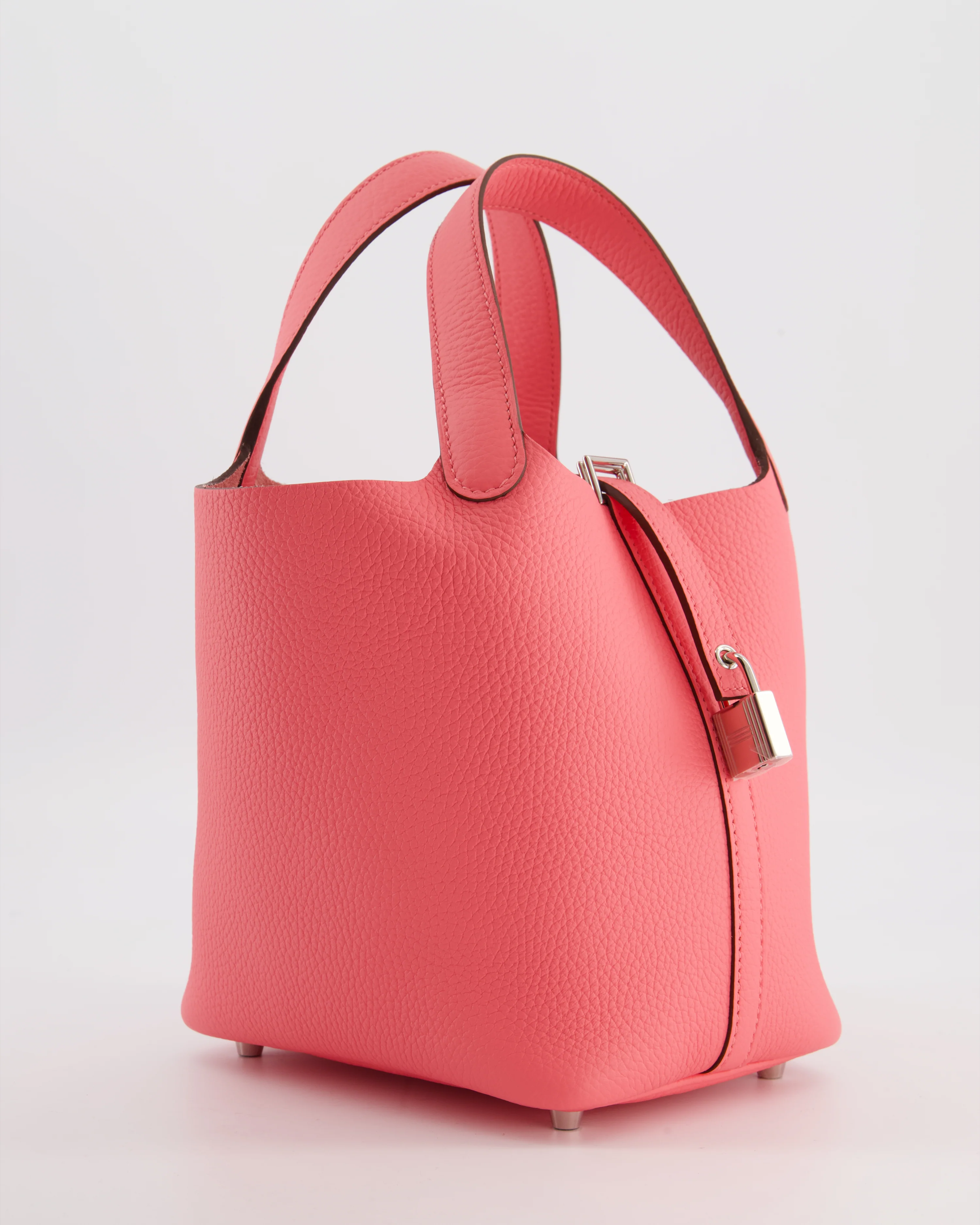 Hermès Picotin Lock 18 Bag in Rose Azalee Clemence Leather with Palladium Hardware - Image 2