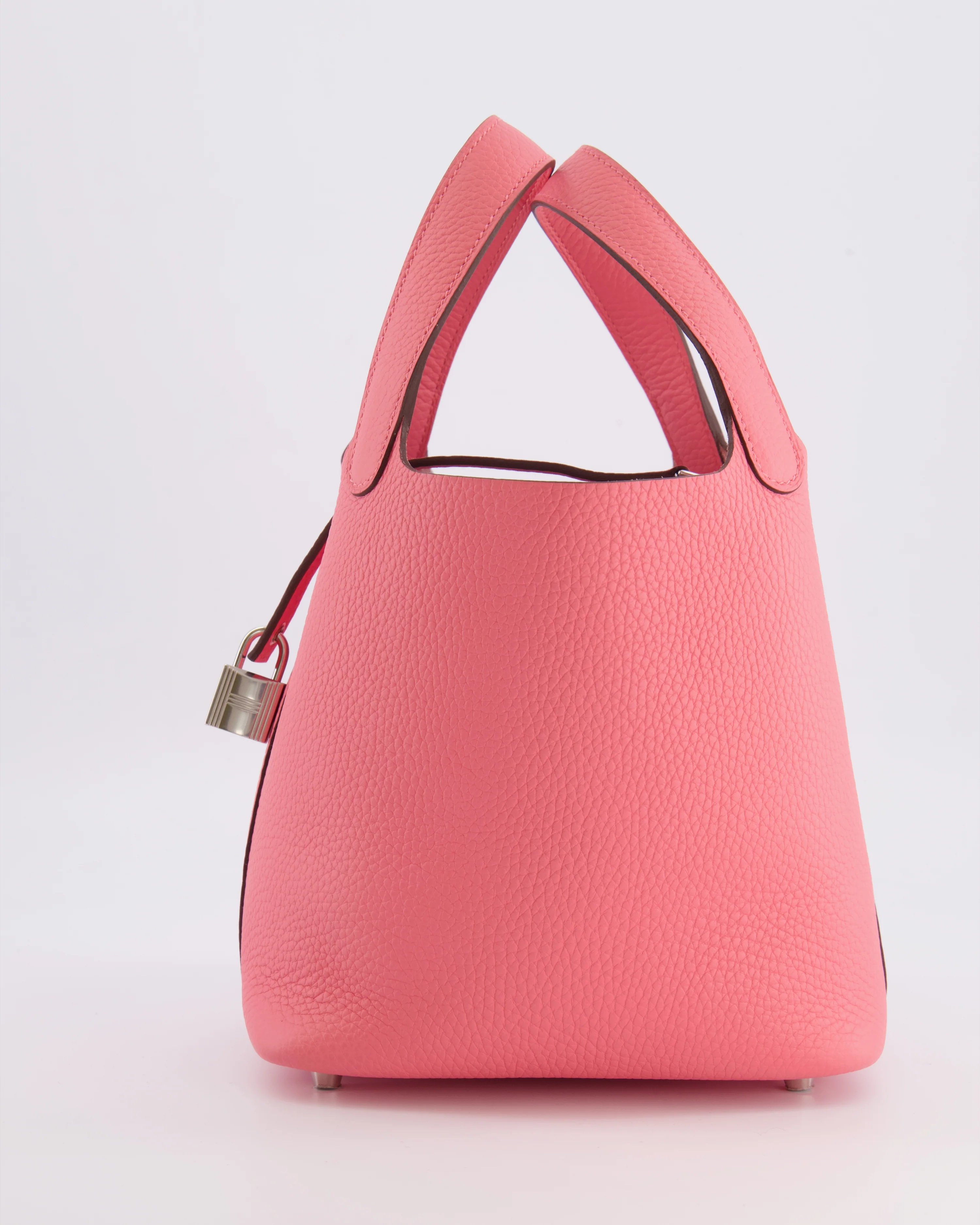 Hermès Picotin Lock 18 Bag in Rose Azalée Clemence Leather with Palladium Hardware - Image 5