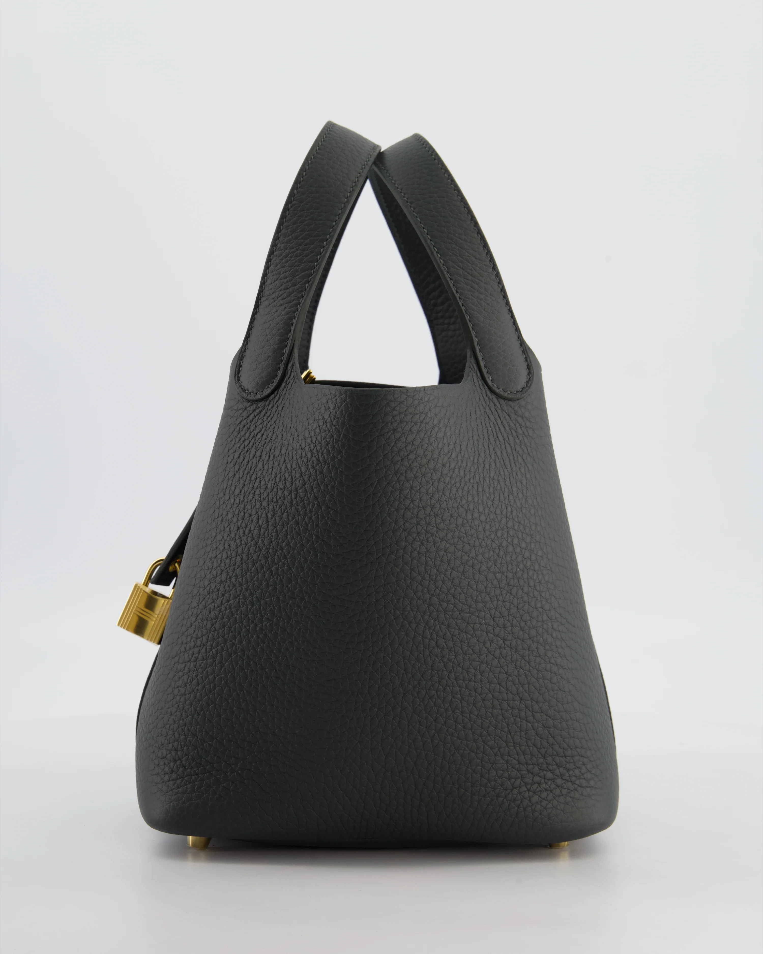 Hermès Picotin Lock 18 Bag in Vert Mangrove Clemence Leather with Permabrass Hardware - Image 5